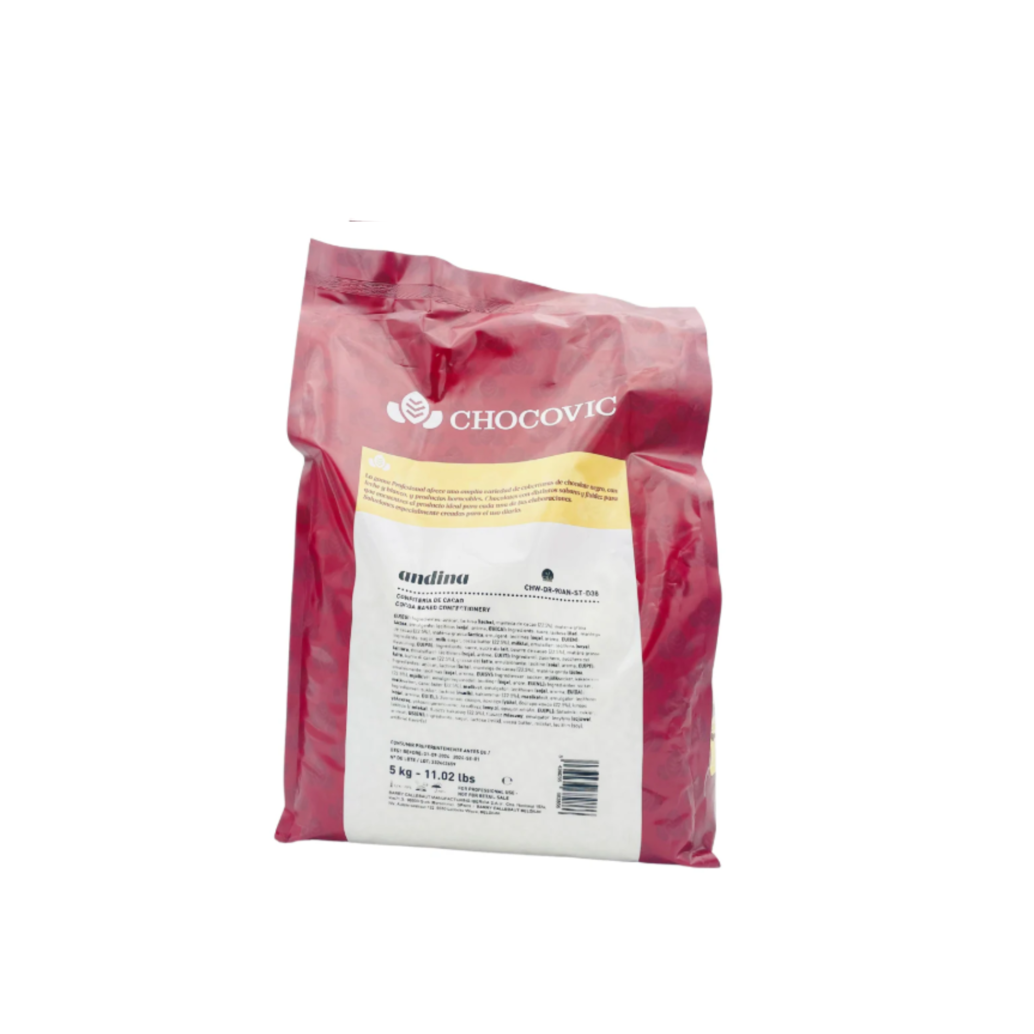 Cacao Barry - Chocolat blanc Chocovic Andina - 5kg