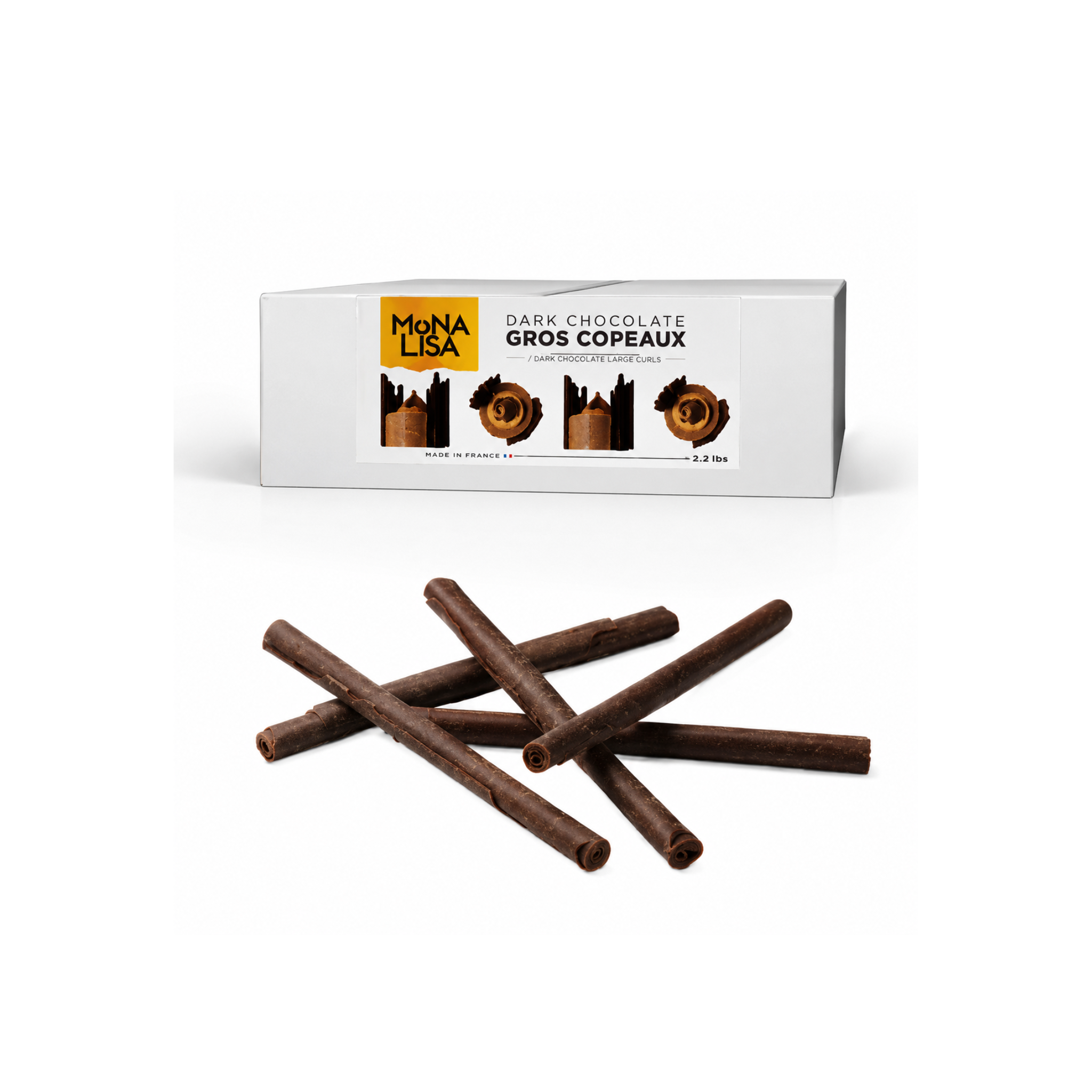 Cacao Barry - Copeaux Chocolat Noir Lamy Mona lisa - 2,5kg