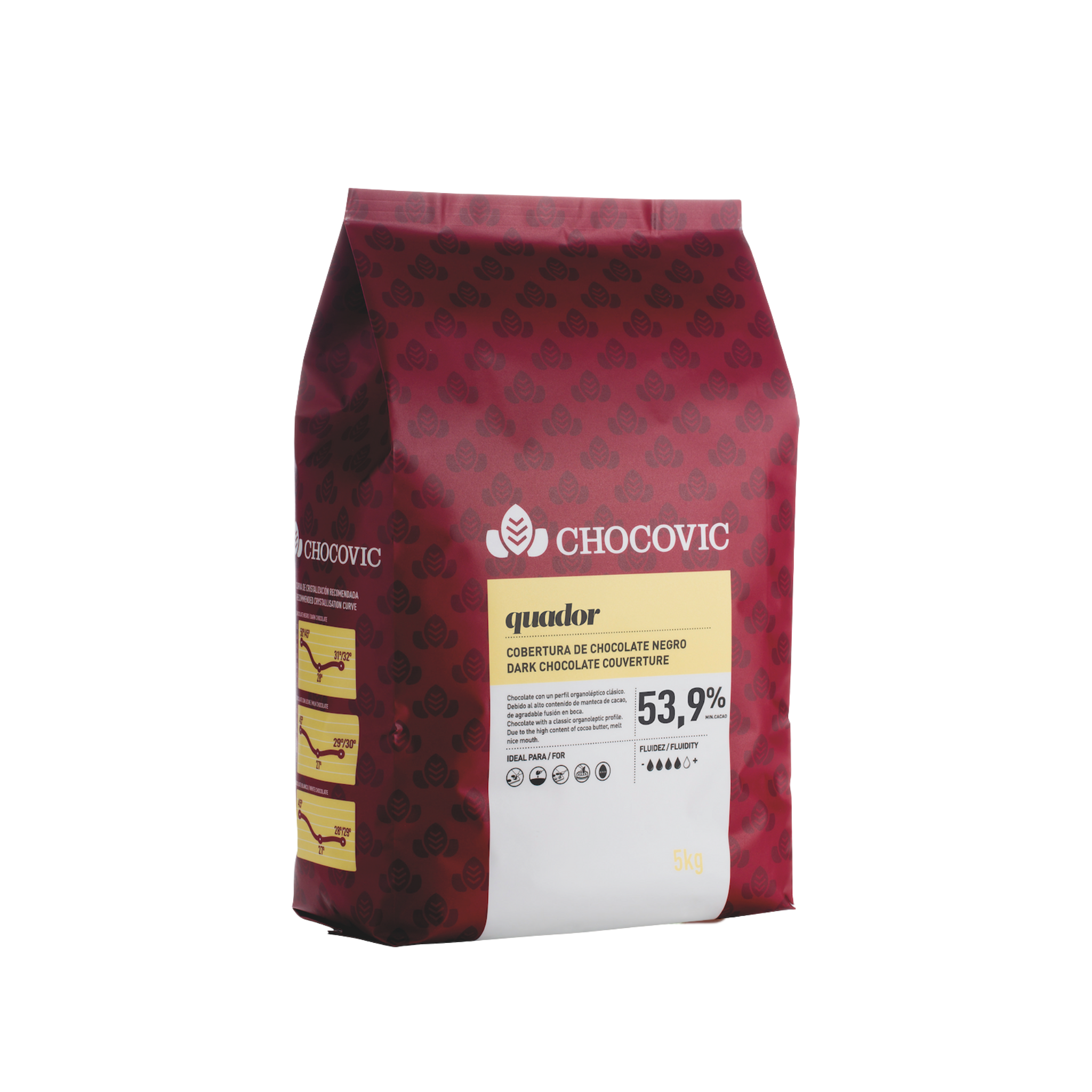 Cacao Barry- Chocolat Chocovic Noir Quador 53% - 5kg