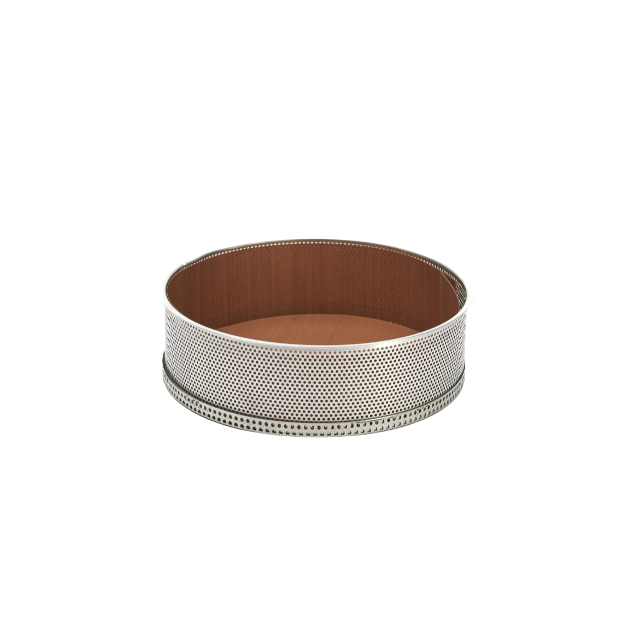 De Buyer - Moule à manqué inox perforé + 2 feuilles de cuisson antiadhésive