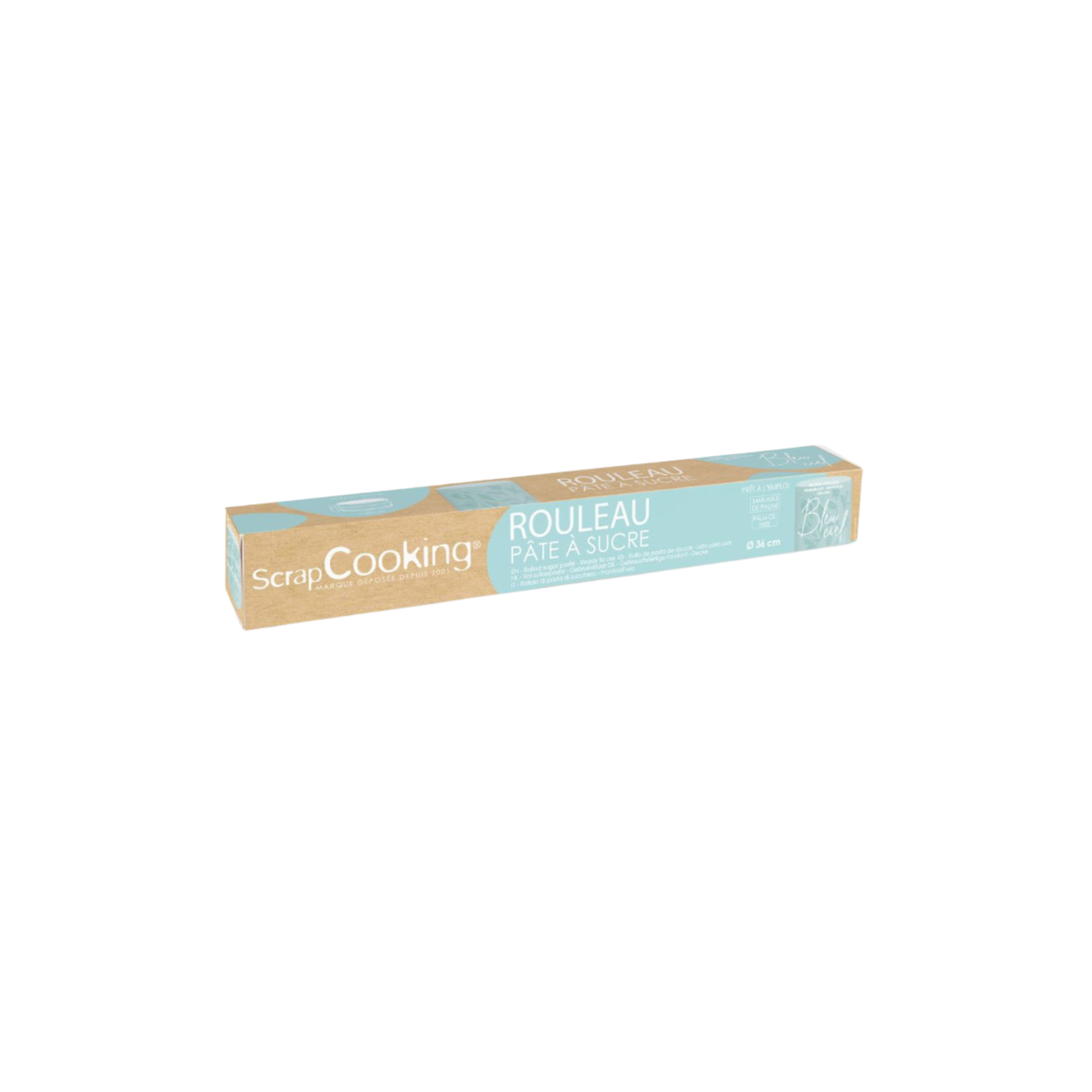 ScrapCooking - Rouleau de pâte à sucre - Couleur au choix