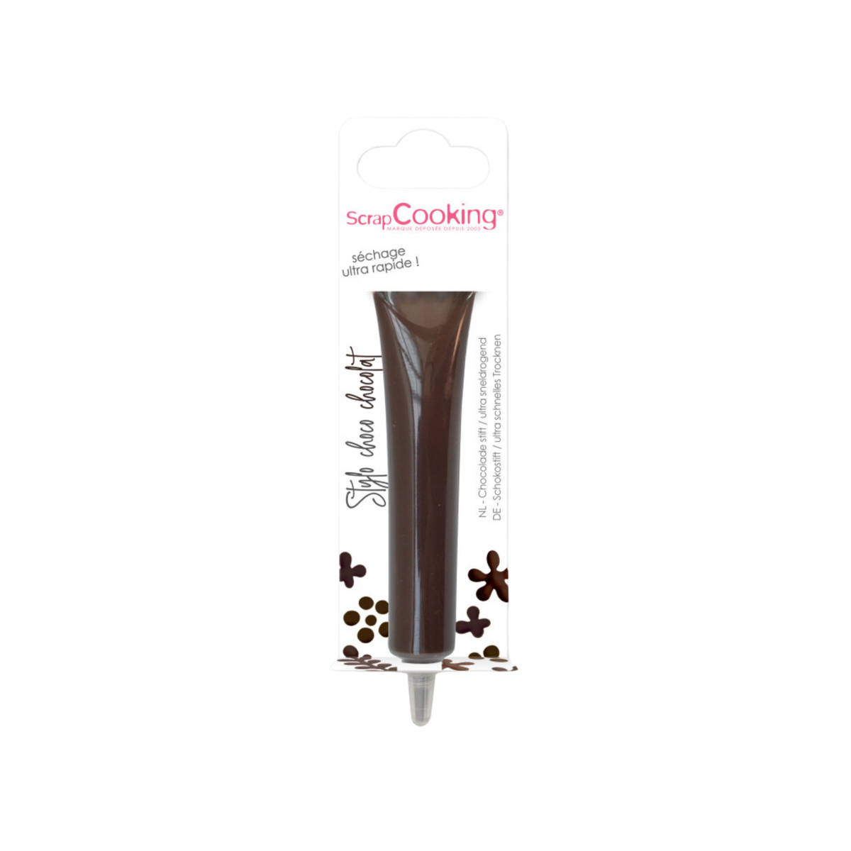Stylo chocolat marron ScrapCooking à séchage rapide pour décoration pâtisserie