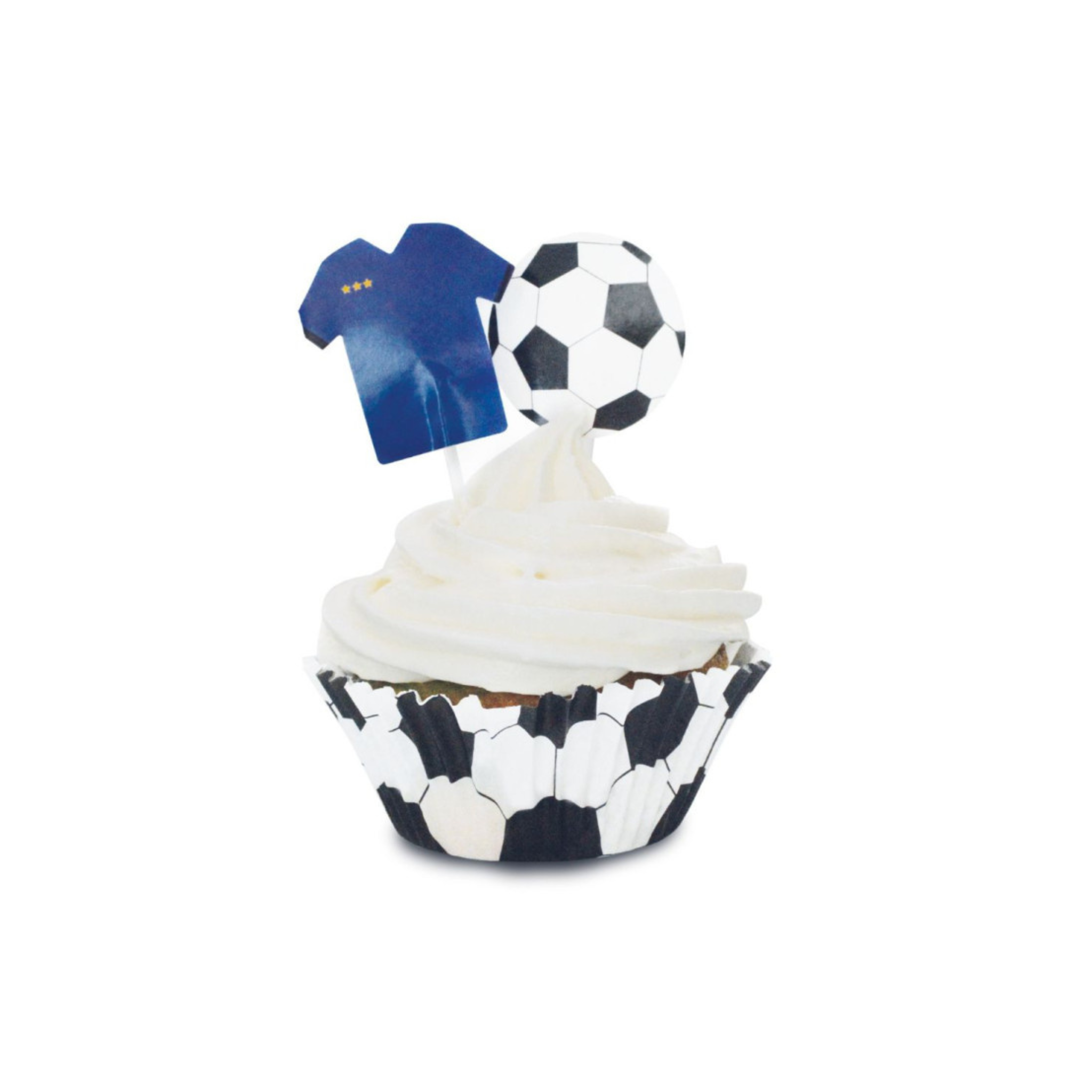 ScrapCooking - 24 caissettes + 24 cake toppers Football
