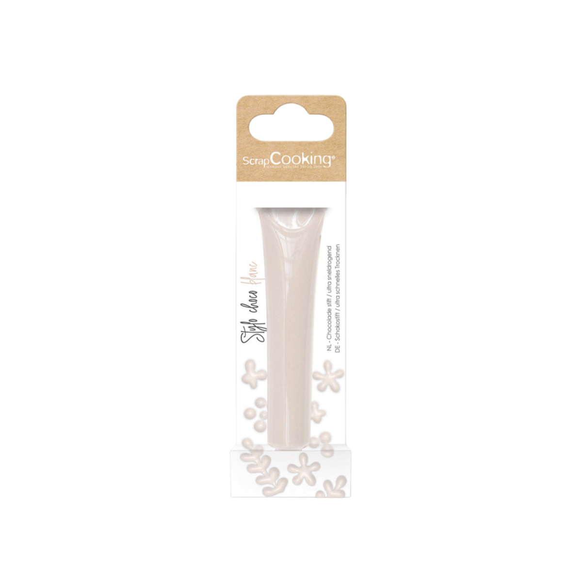 Stylo chocolat blanc ScrapCooking à séchage rapide pour décoration pâtisserie