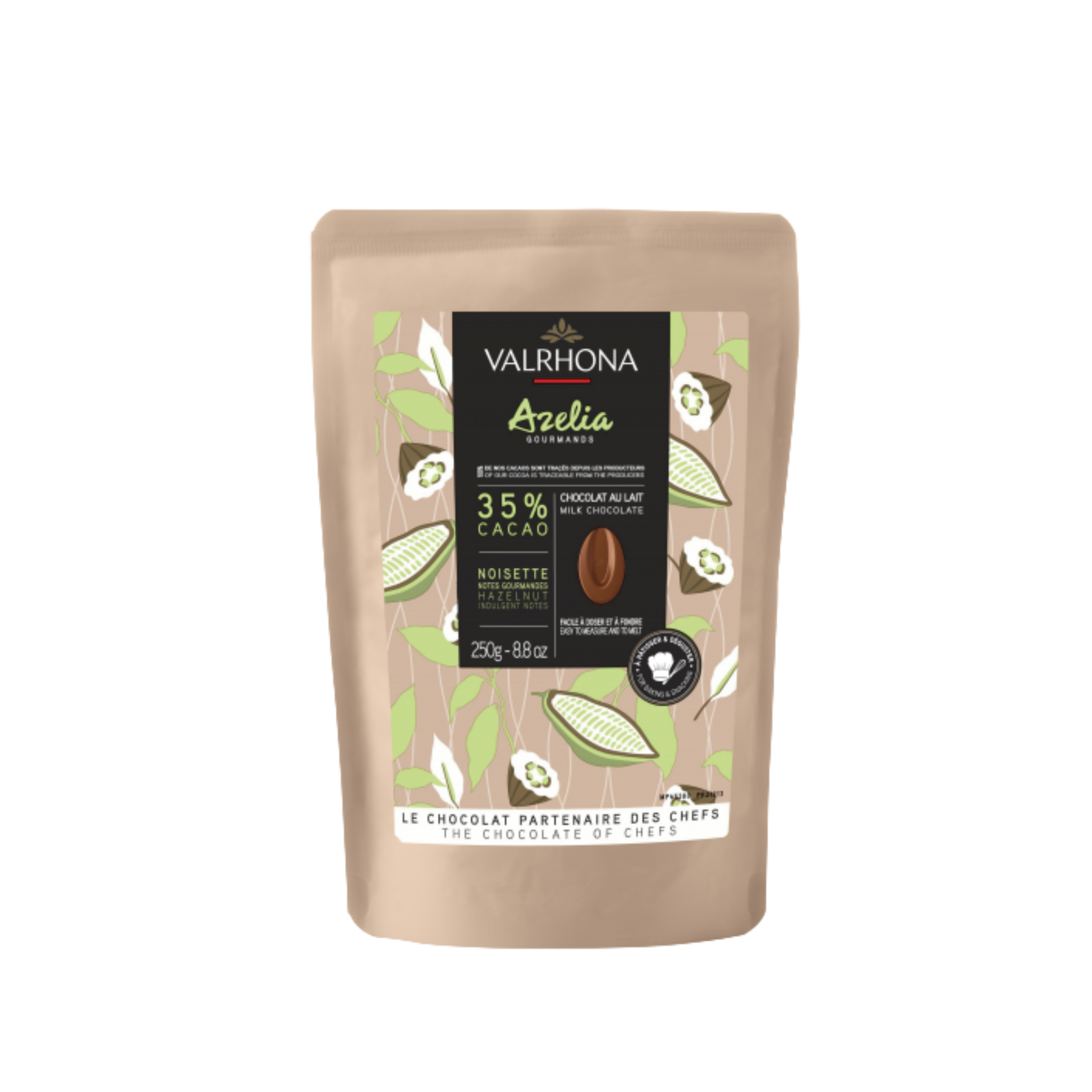Valrhona - Chocolat de Couverture Lait Azelia 35% - 250g