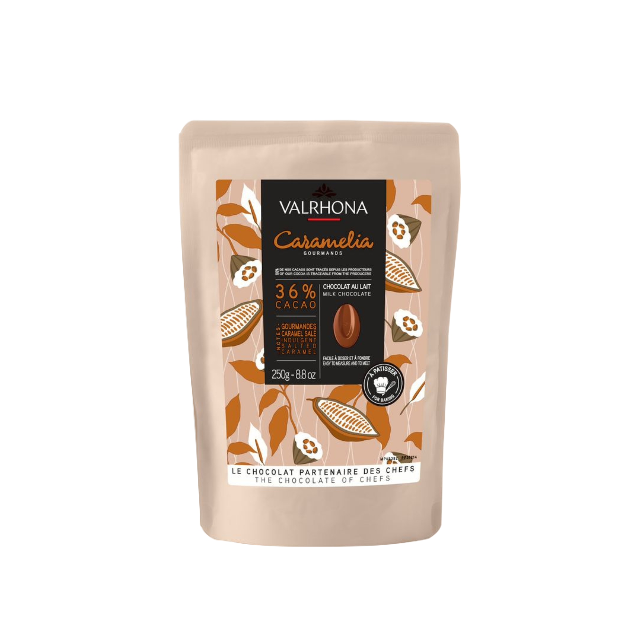 Valhrona - Chocolat de Couverture Lait Caramelia 36% - 250g