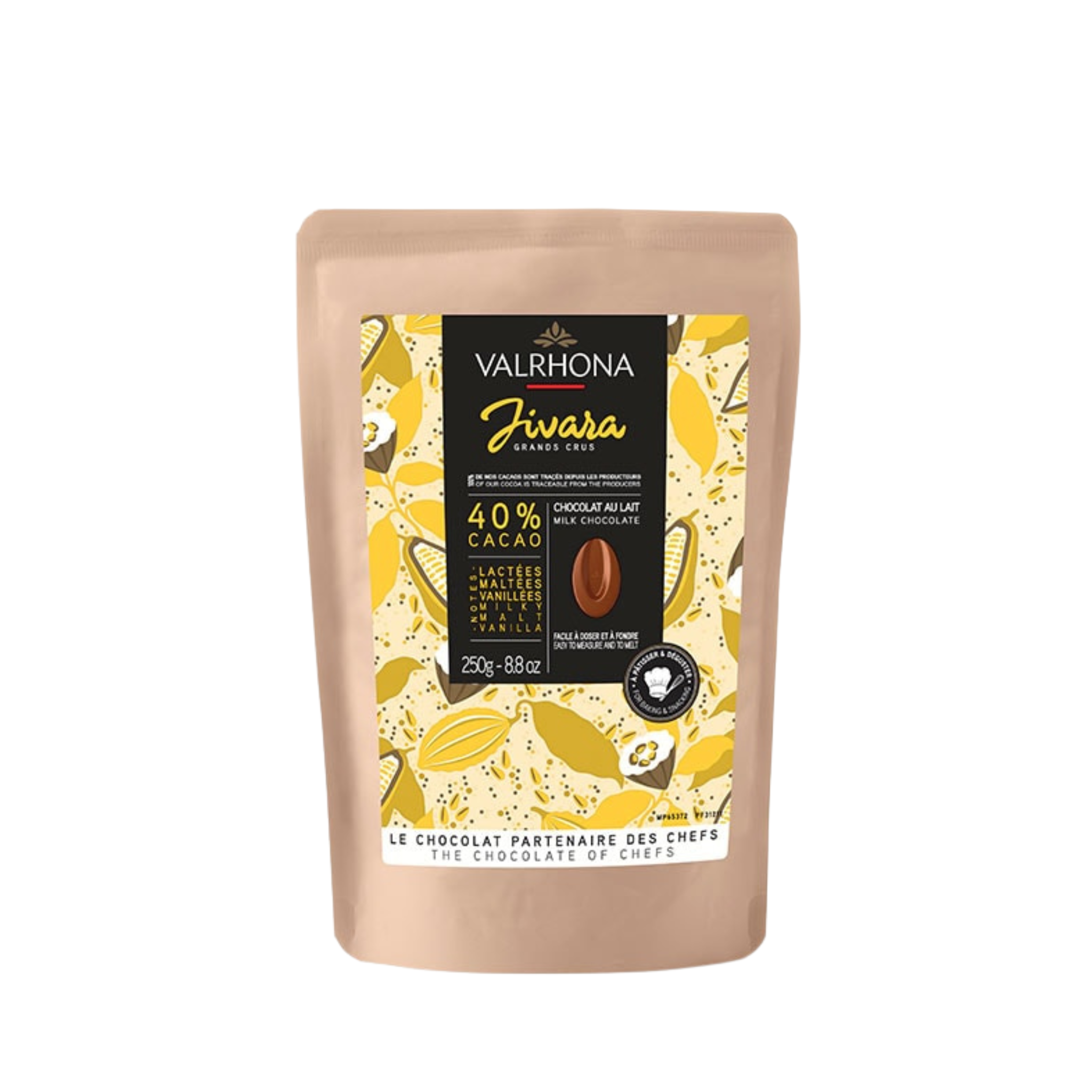 Valrhona - Chocolat de Couverture Lait Jivara 40% - 250g