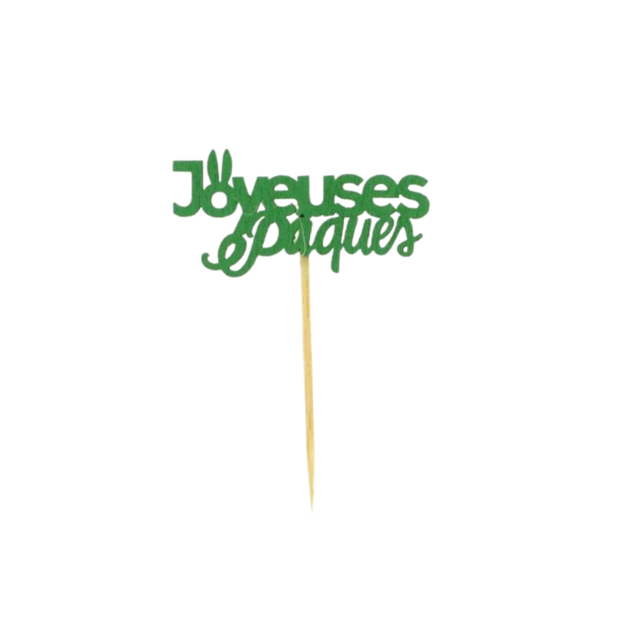 PatisDécor - Topper "Joyeuses Pâques" sur pique - (x10)