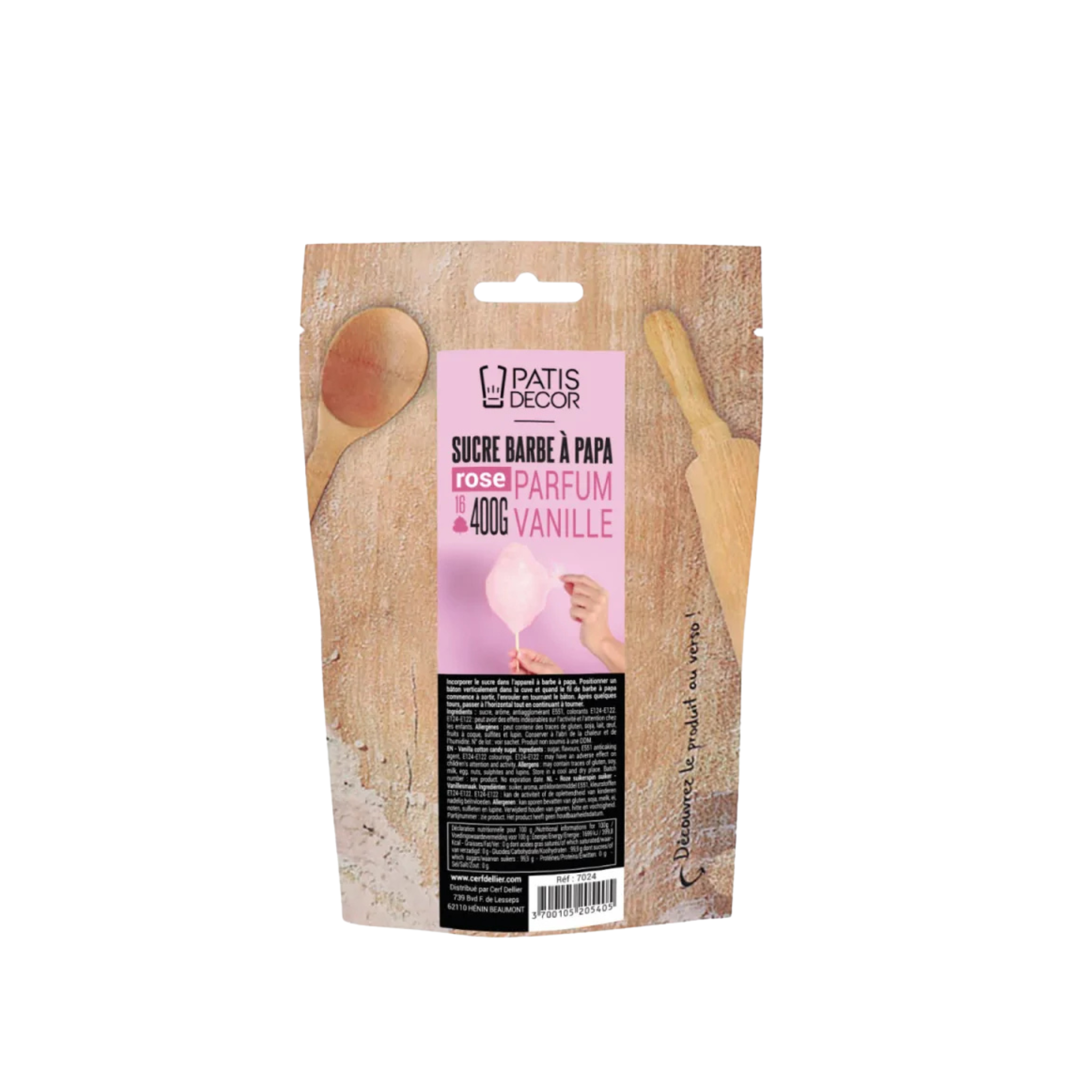 PatisDécor - Sucre barbe à papa Vanille - 400g