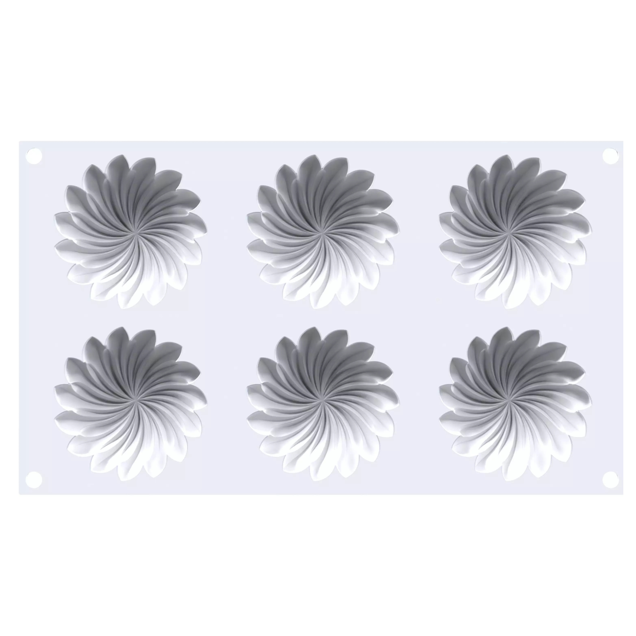 Silikomart - Moule Silicone 6 Mini Saint Honorés 40 ml