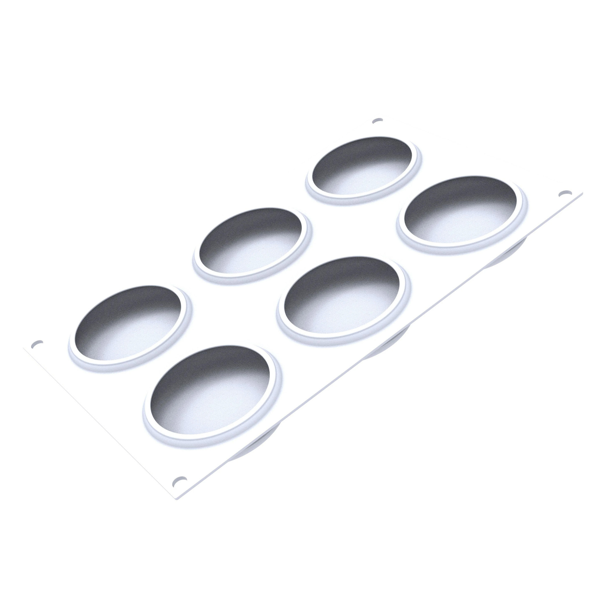Silikomart - Moule silicone 6 Ronds Ø80mm 95ml
