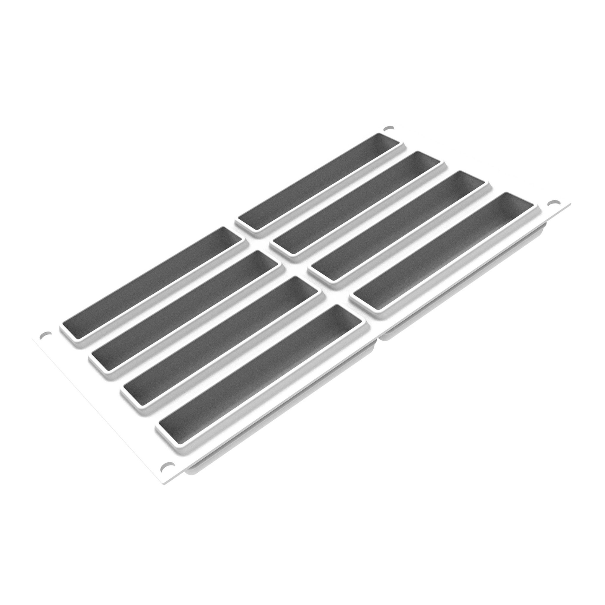 Silikomart - Moule Silicone 8 Rectangles 85ml