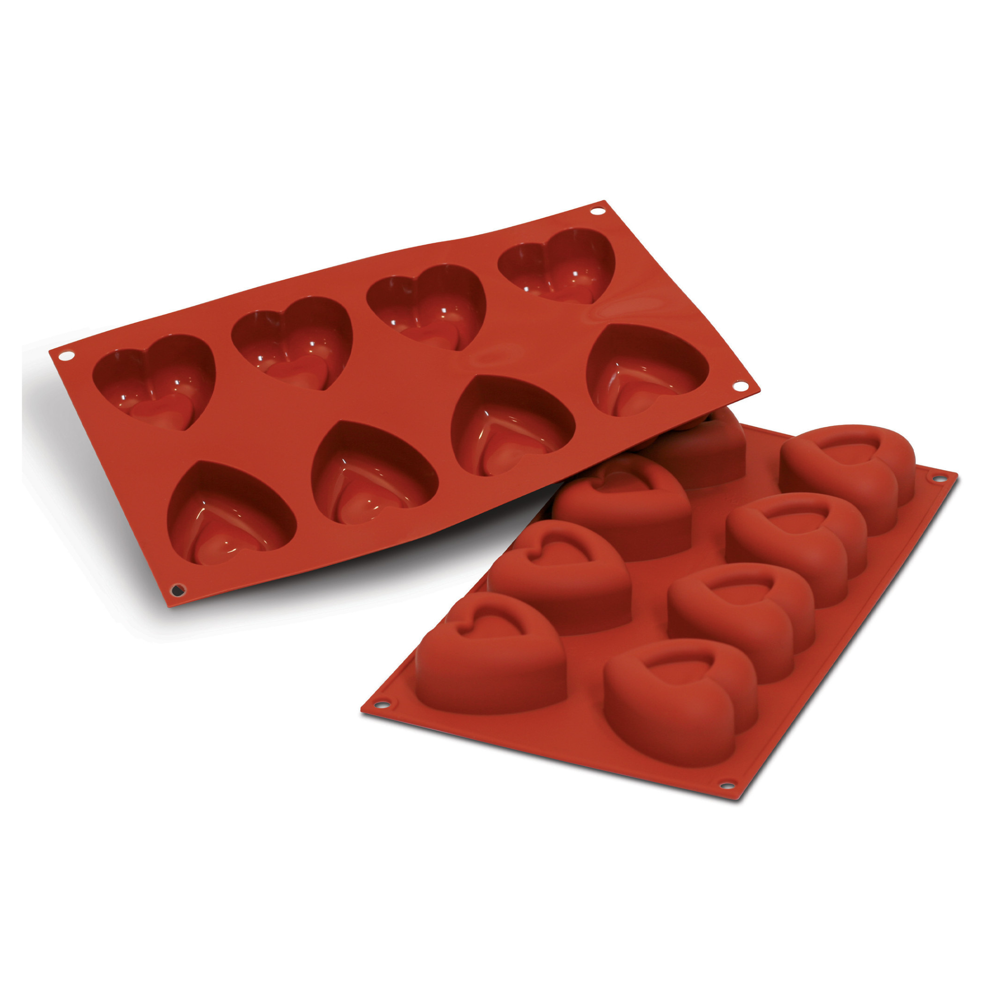 Silikomart - Moule Silicone Savarins Coeurs