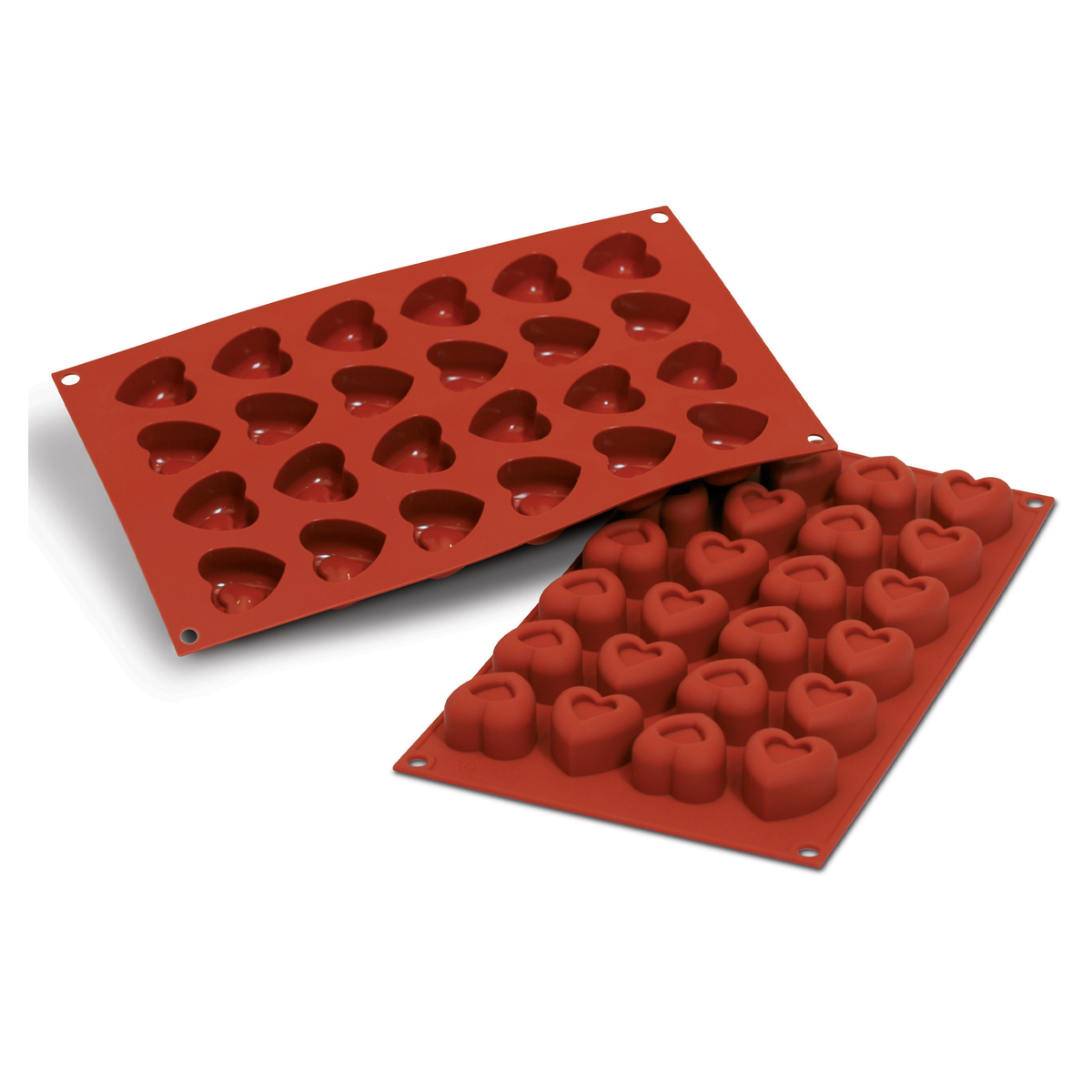 Moule silicone Silikomart 24 empreintes cœur