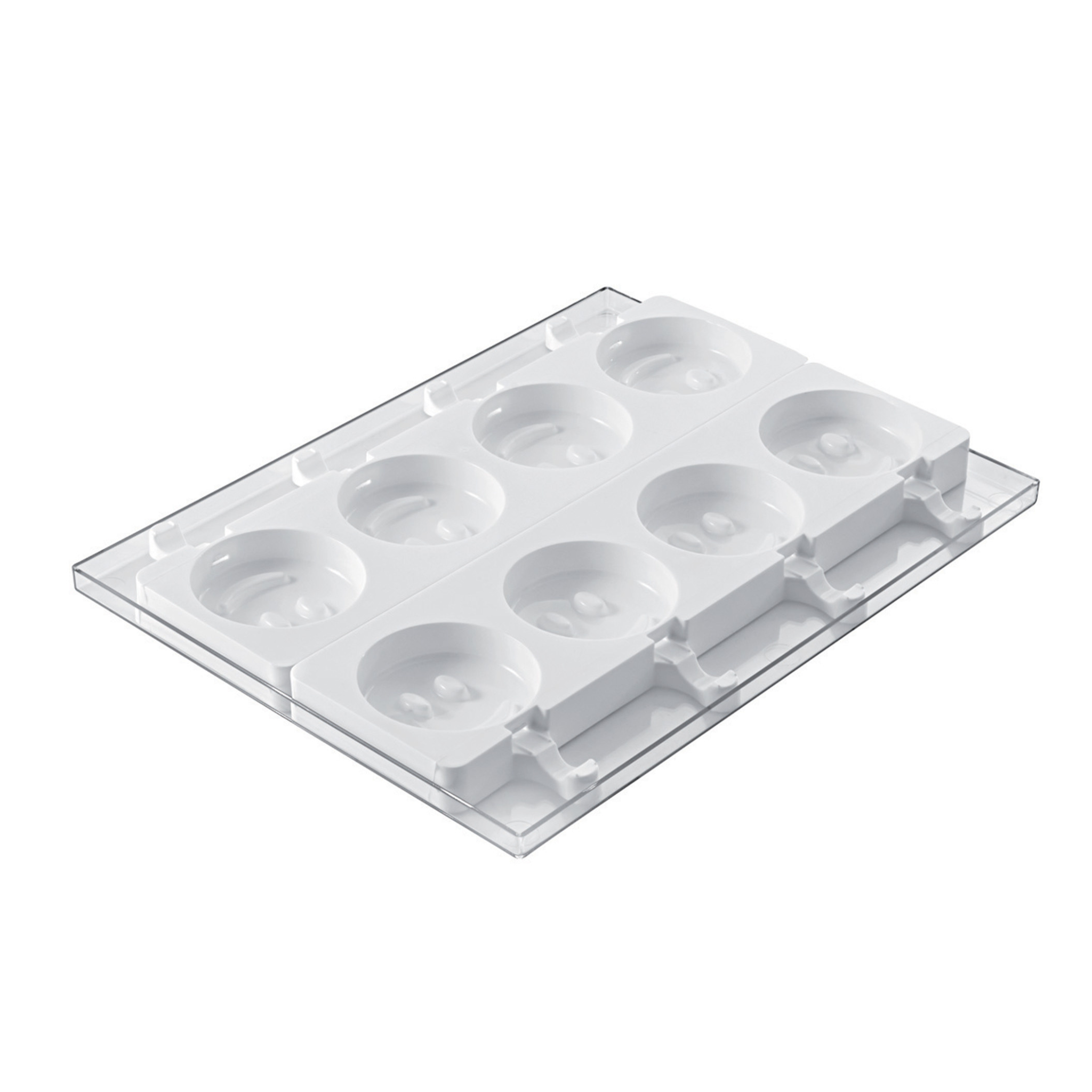 Silikomart - Moule Silicone Glaces 8 Esquimaux Smile avec 50 Bâtonnets