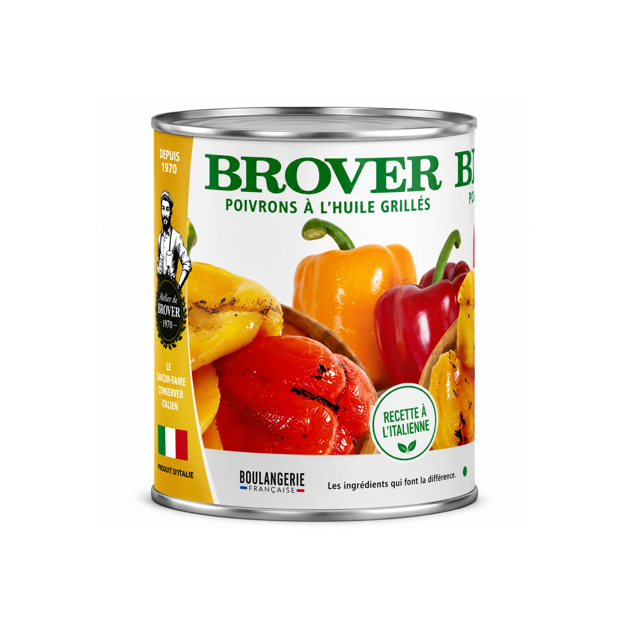 Brover - Boite Poivorns grilés à l'huile 4/4