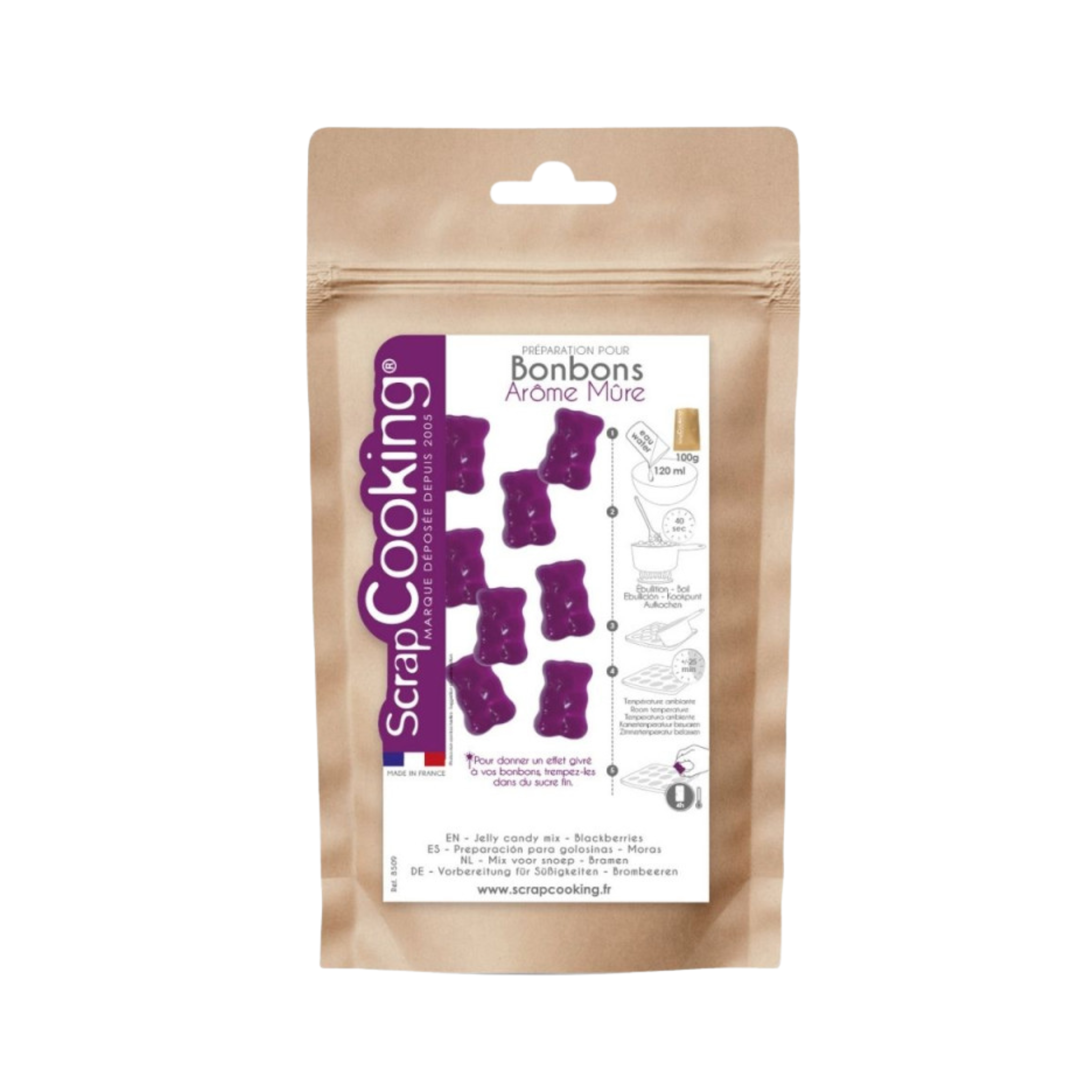 ScrapCooking - Préparation pour bonbons gélifiés fruités - 100 g