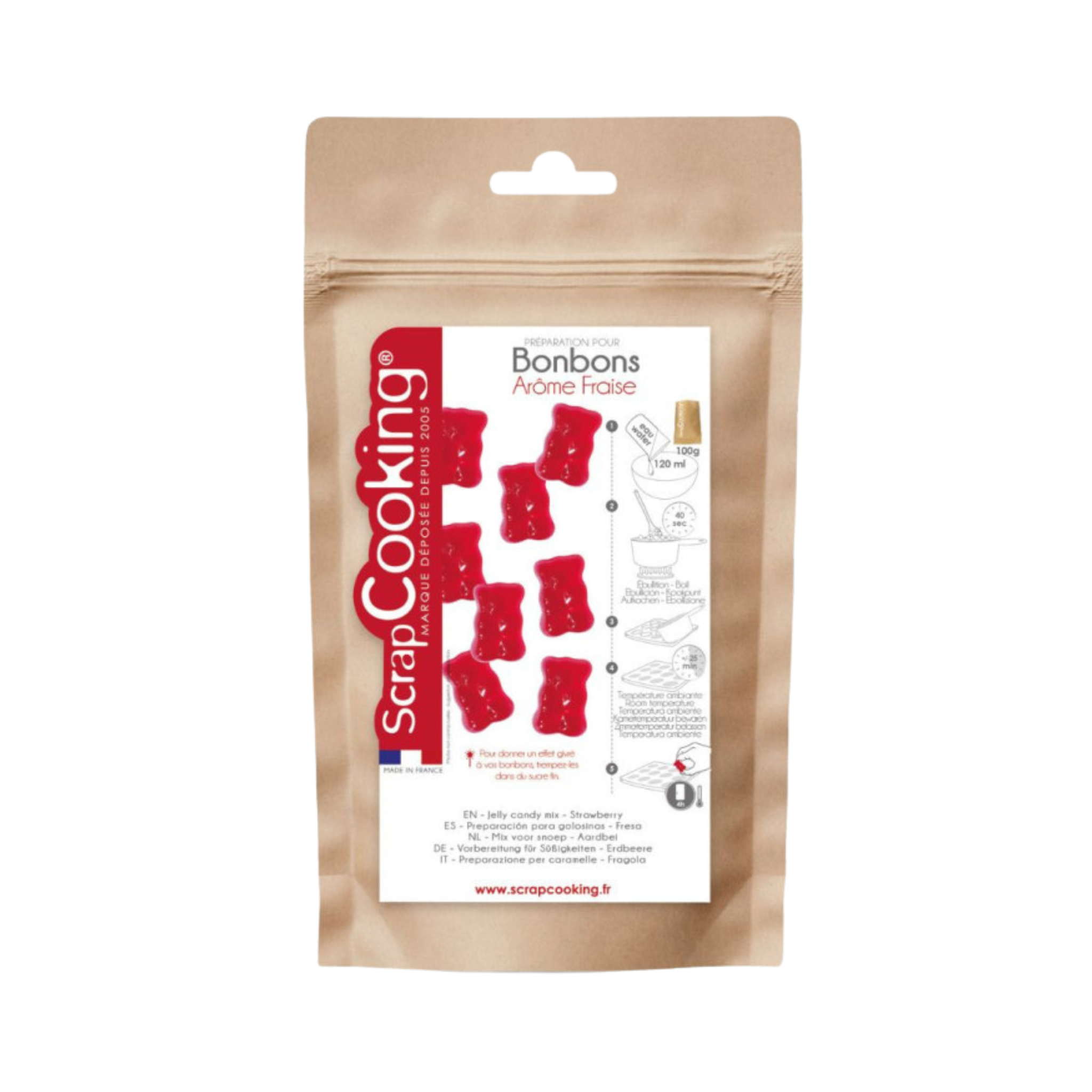 ScrapCooking - Préparation pour bonbons gélifiés fruités - 100 g