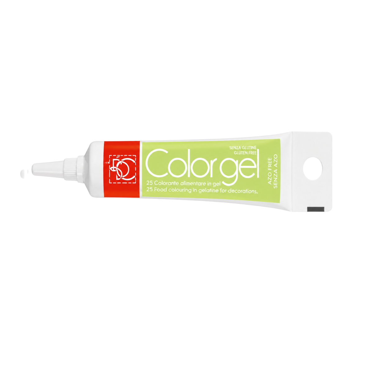 Colorant gel tube vert citron