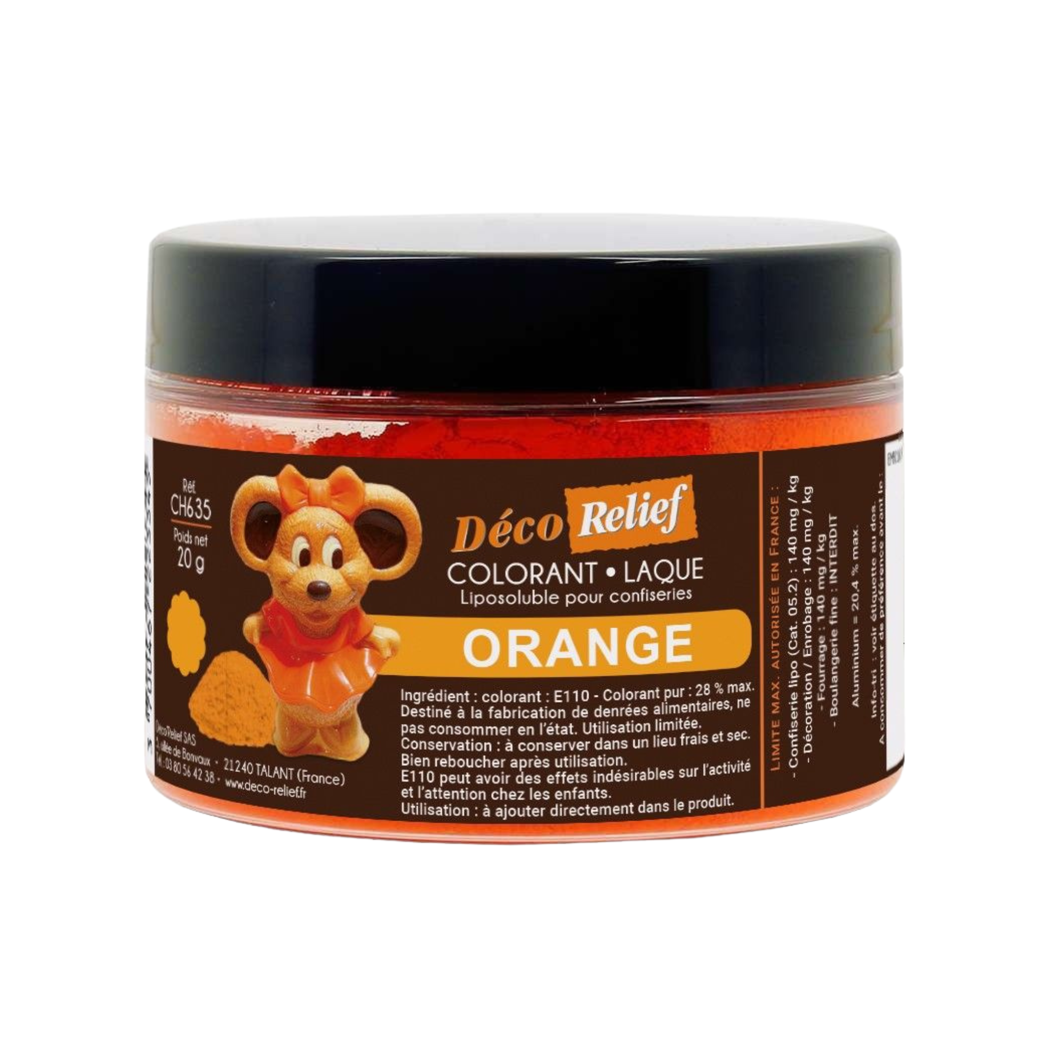 Décorelief - Colorant alimentaire laque liposoluble 20g