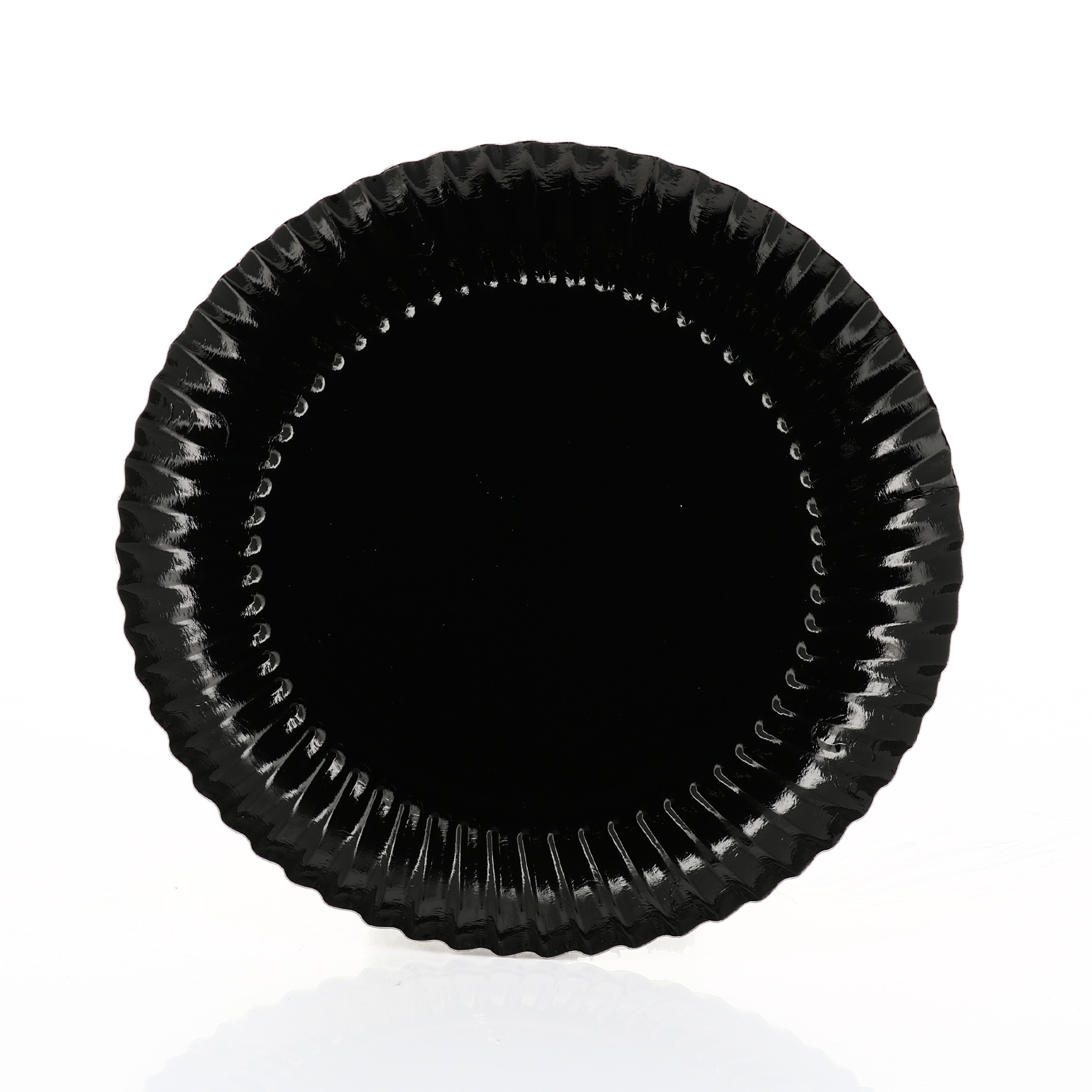 Mallard Ferrière - Assiette Ronde en Carton Noire