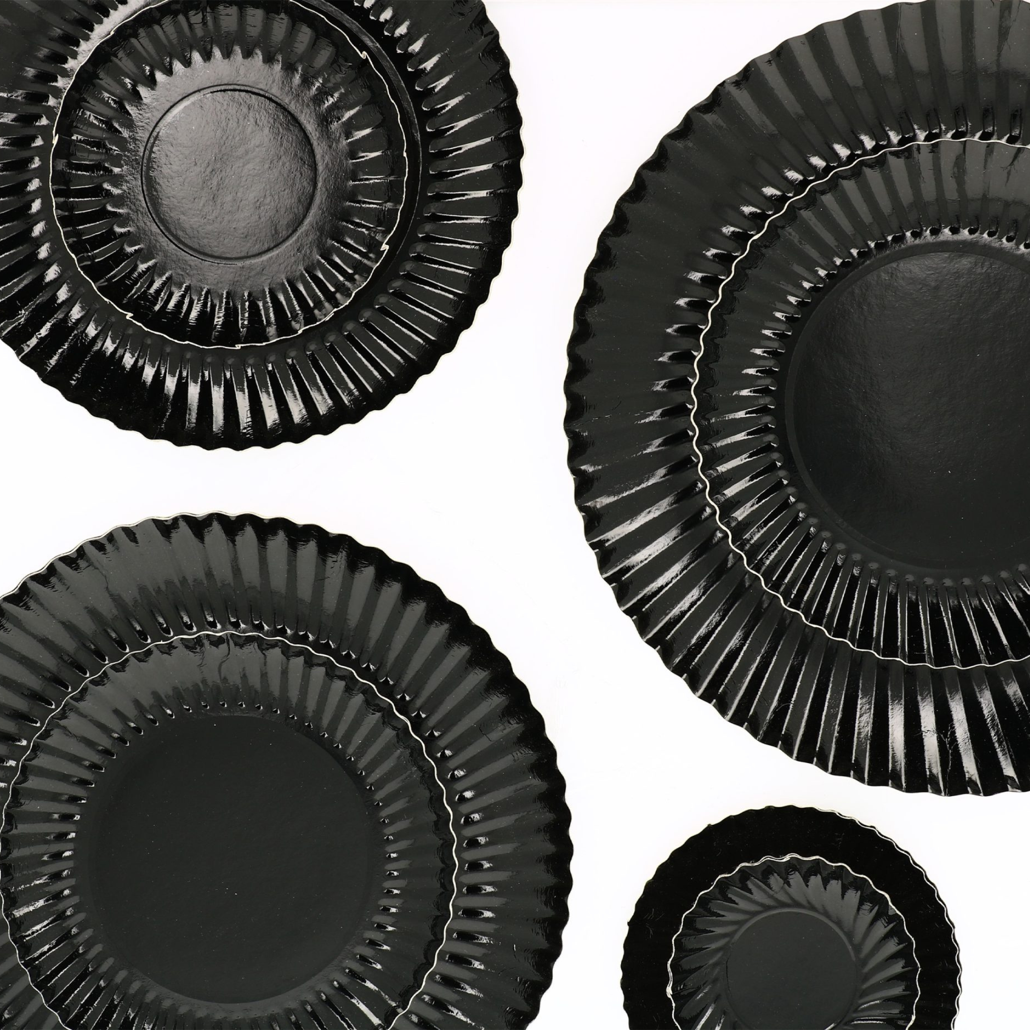 Mallard Ferrière - Assiette Ronde en Carton Noire