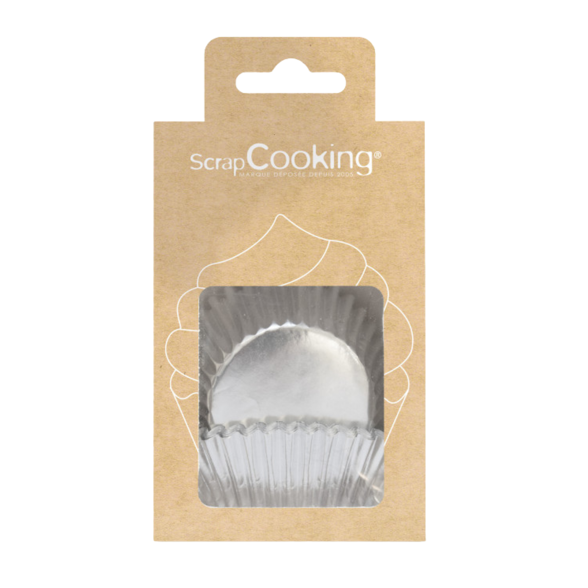 ScrapCooking - Caissettes à Cupcakes Dorées ou Argentées - 5 x 7,5 cm (x48)