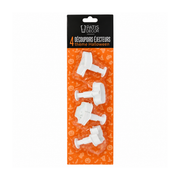 Lot de 4 découpoirs éjecteurs Halloween Patis Décor pour pâte à sucre et biscuits