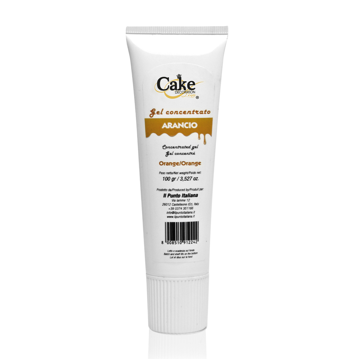 tube de colorant en gel orange