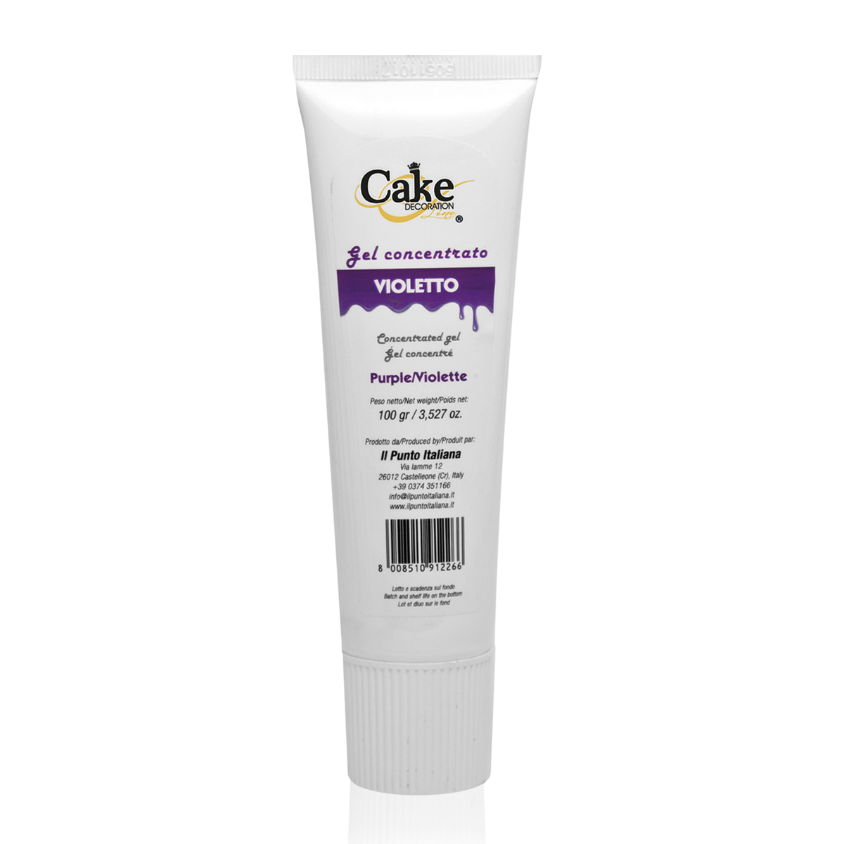 tube de colorant en gel violet