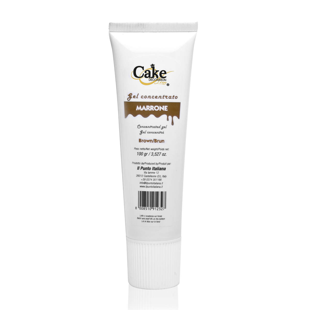 tube de colorant en gel marron