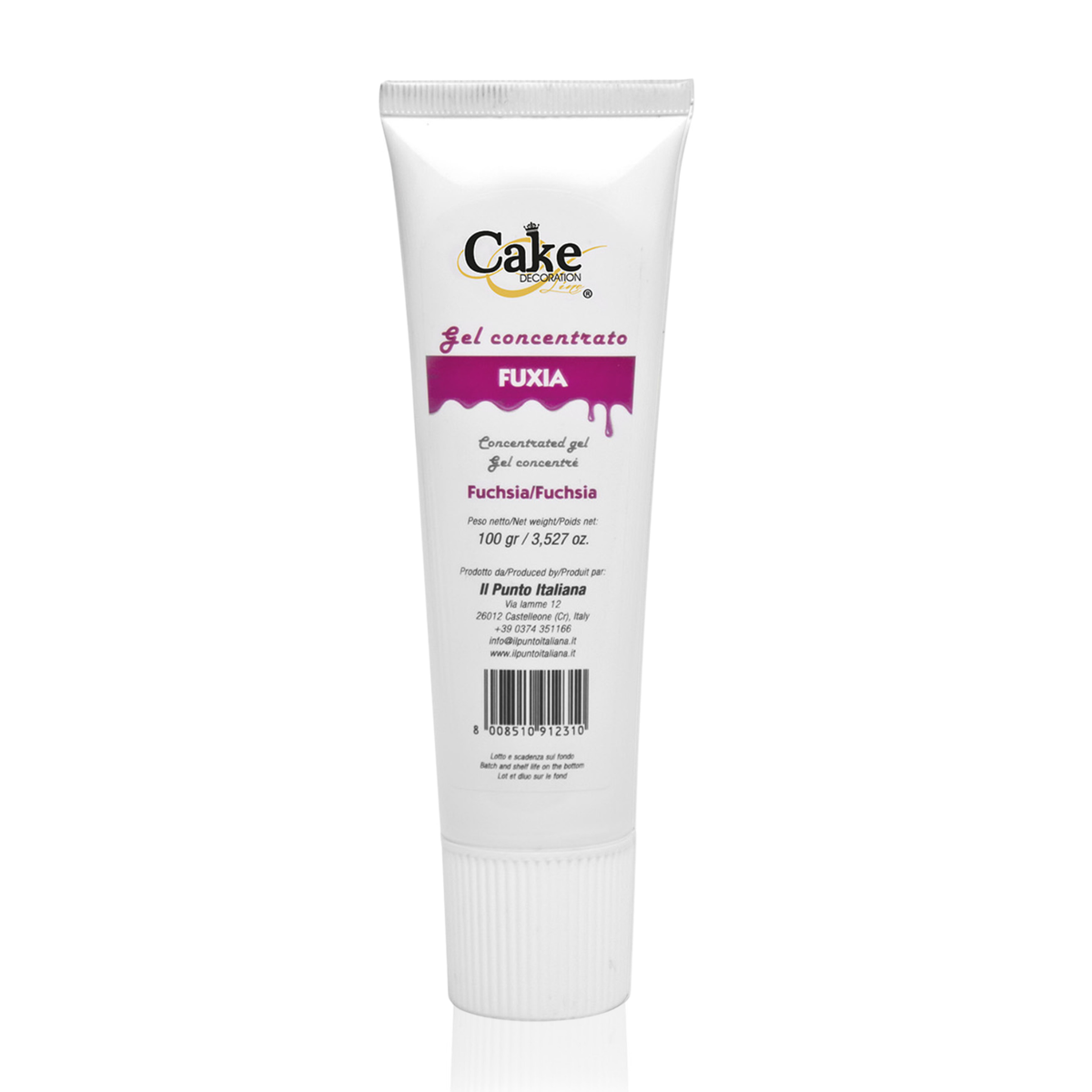 tube de colorant en gel fuchia