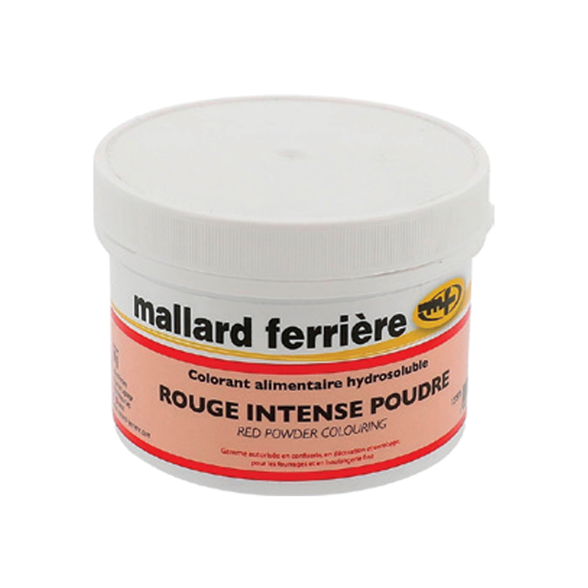 pot de Colorant alimentaire hydrosoluble rouge intense en poudre  rouge 