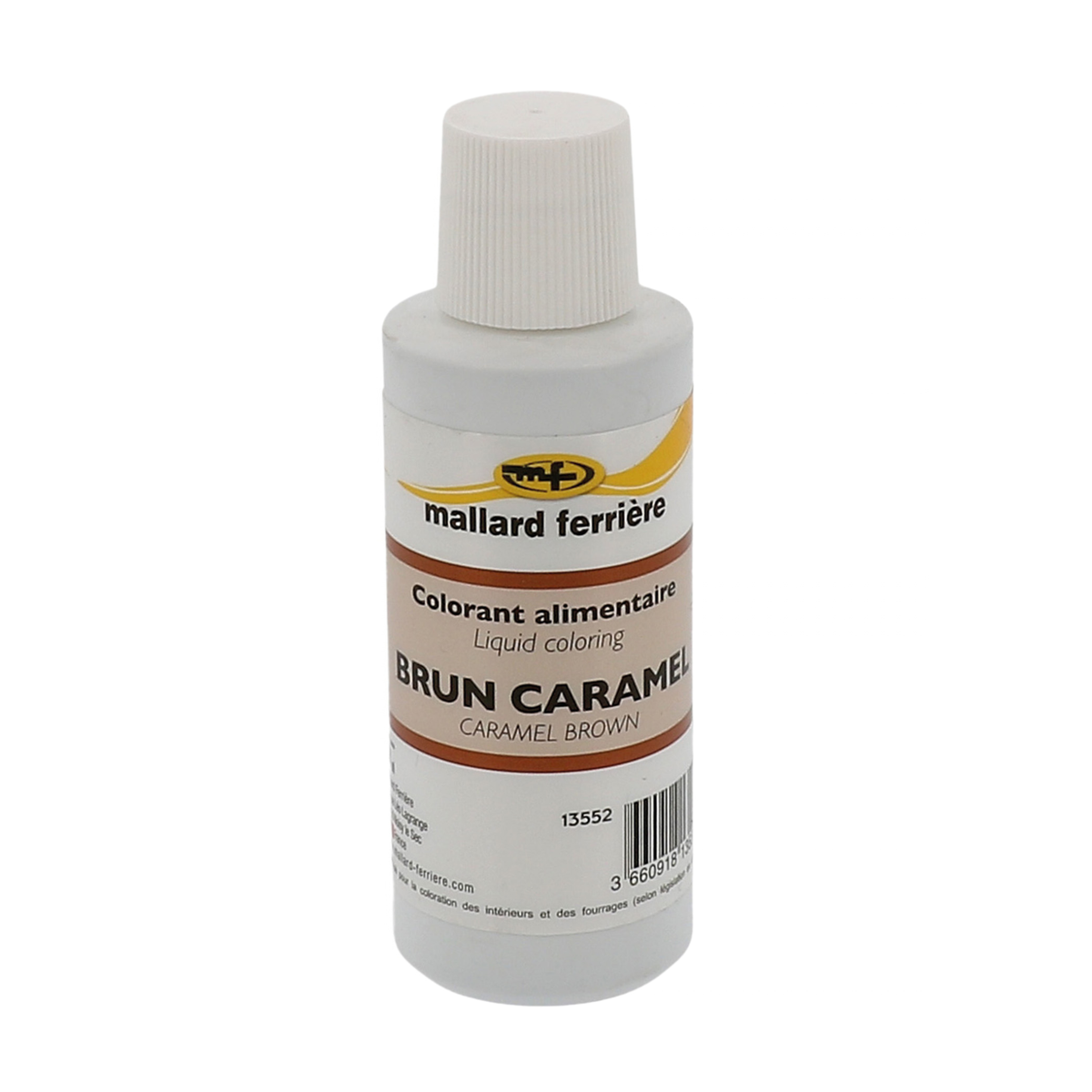 Colorant alimentaire liquide brun caramel 100ml Mallard Ferrière