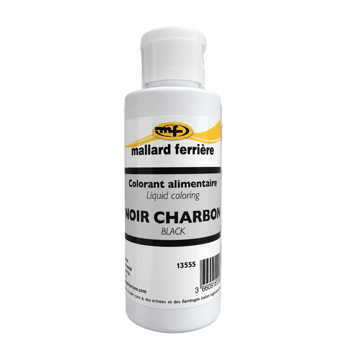 Colorant alimentaire liquide noir charbon 100ml Mallard Ferrière
