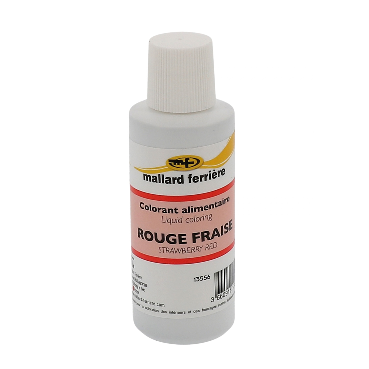 Colorant alimentaire liquide rouge fraise 100ml Mallard Ferrière