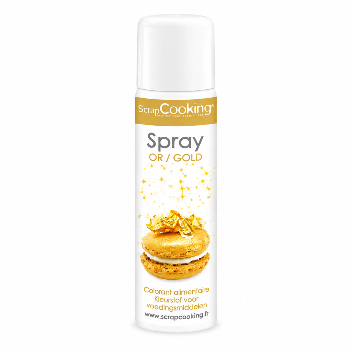 Spray colorant alimentaire Or 75 ml ScrapCooking 