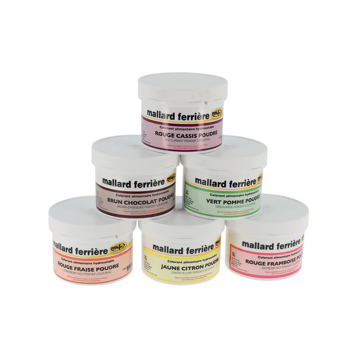 Colorant alimentaire hydrosoluble couleur intense 100g Mallard Ferrière 