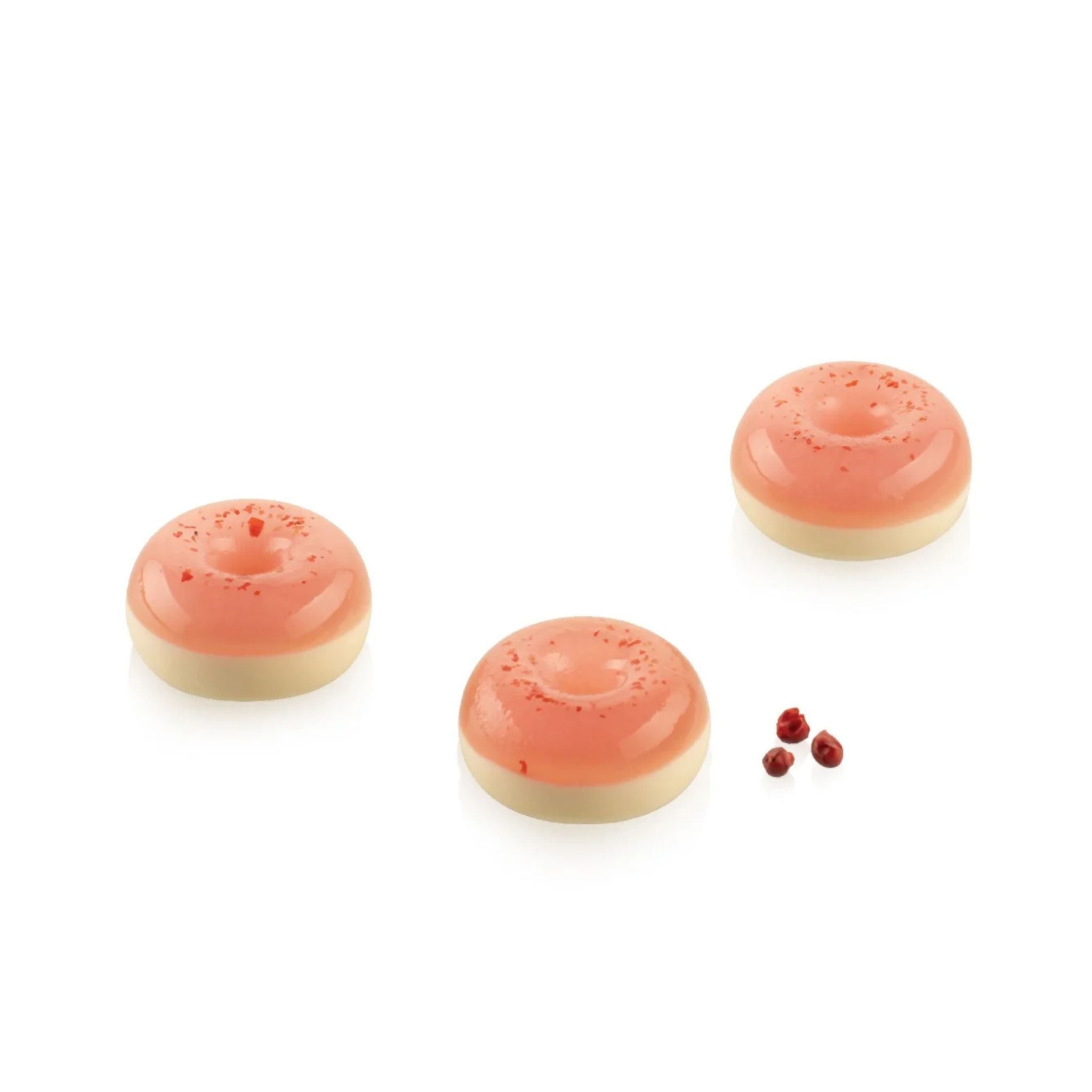 Silikomart - Moule Silicone 18 Donuts Ø 3,4 x H 1,6 cm