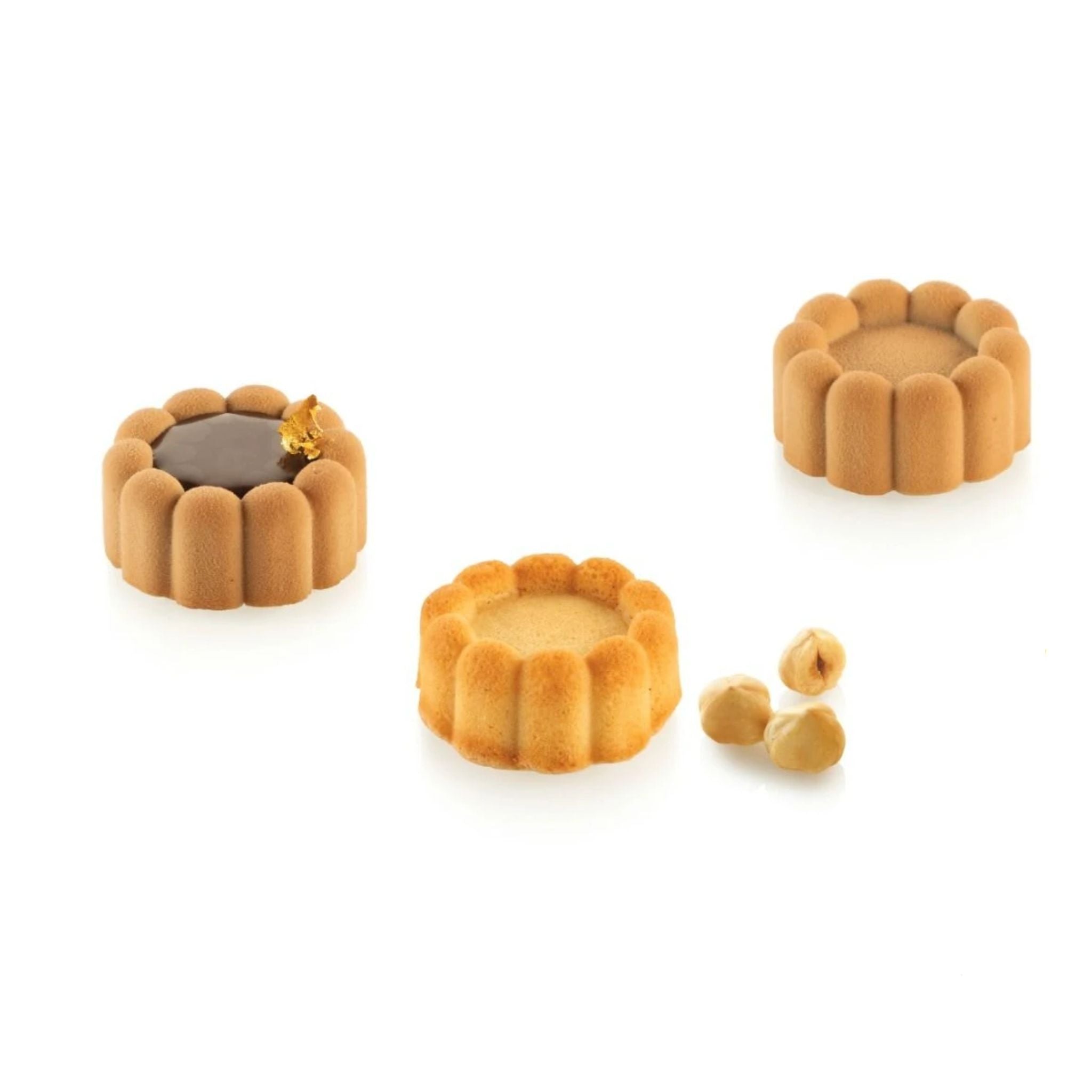 Silikomart - Moule Silicone 18 Charlottes XS Ø 3,8 x H 1,8 cm