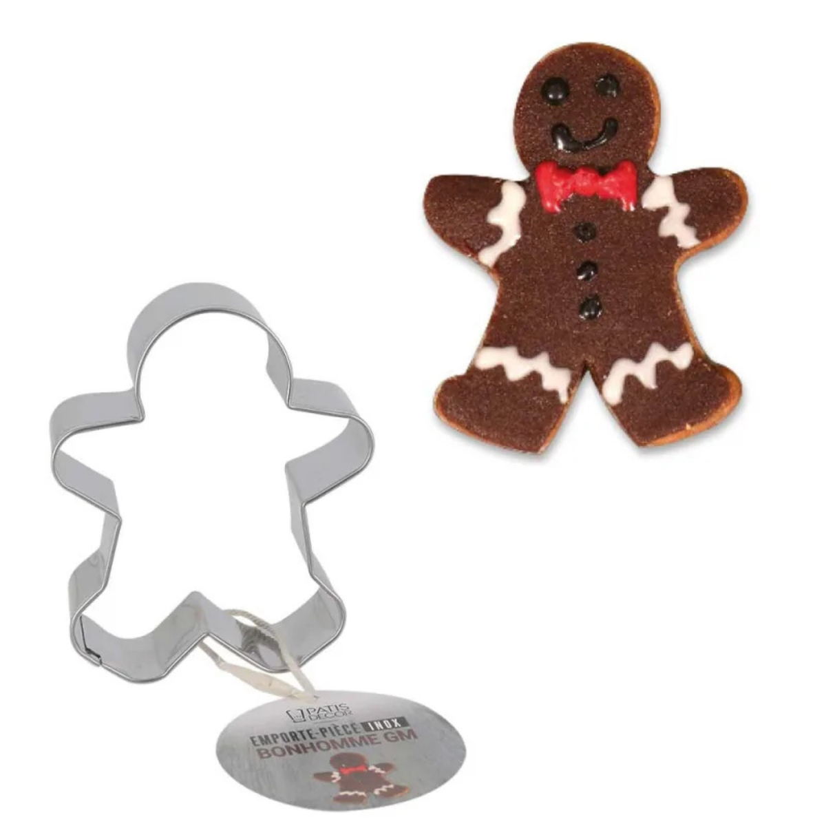 PatisDécor - Emporte-pièce Bonhomme Pain d’Épice en Inox
