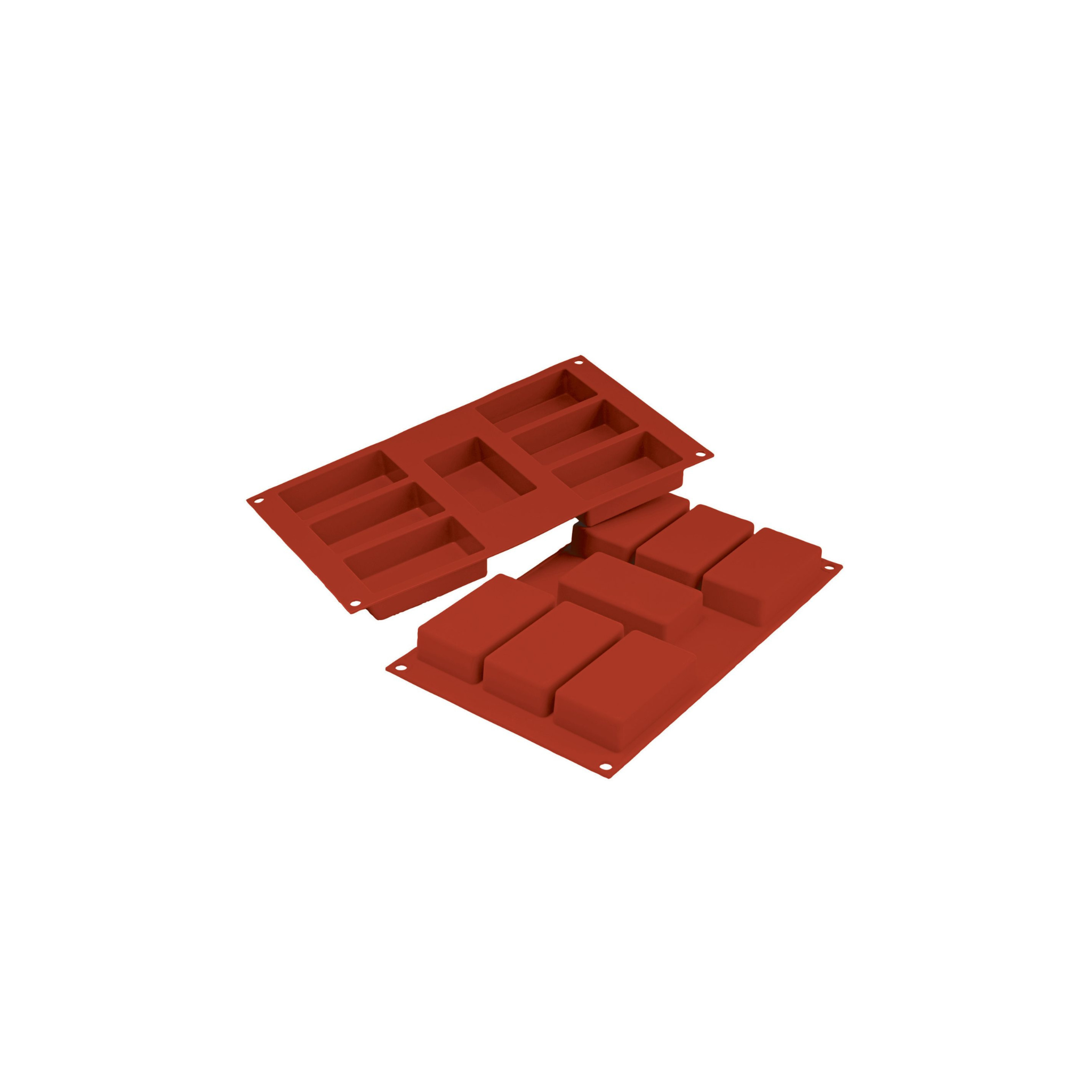 Silikomart - Moule Silicone 7 Rectangles - 87 x 48 x 24mm