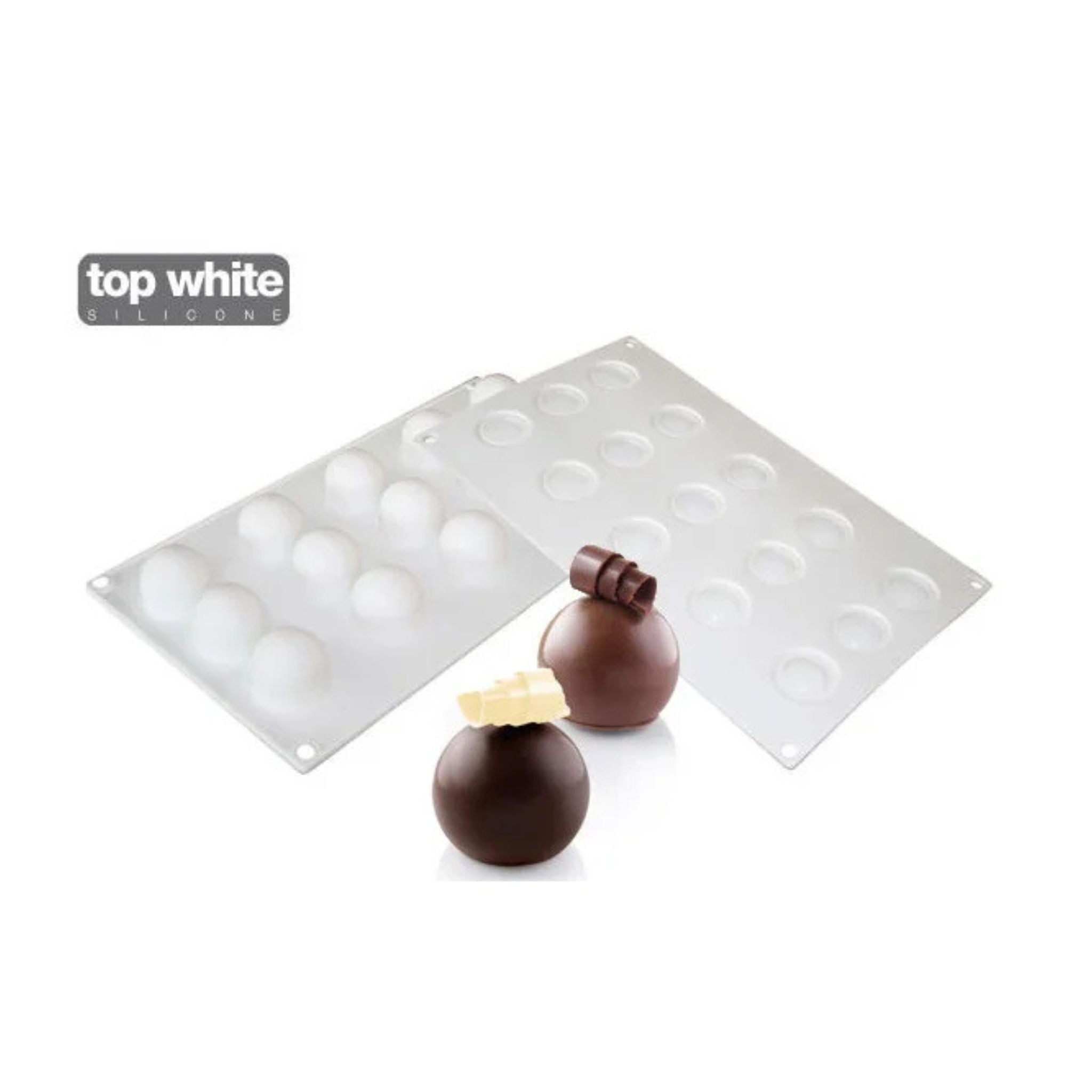 Silikomart - Moule Silicone 15 Mini Truffes Ø 32 mm