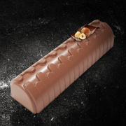 Moule à bûche courte de Noël Nazare en PET 25 cm Déco Relief
