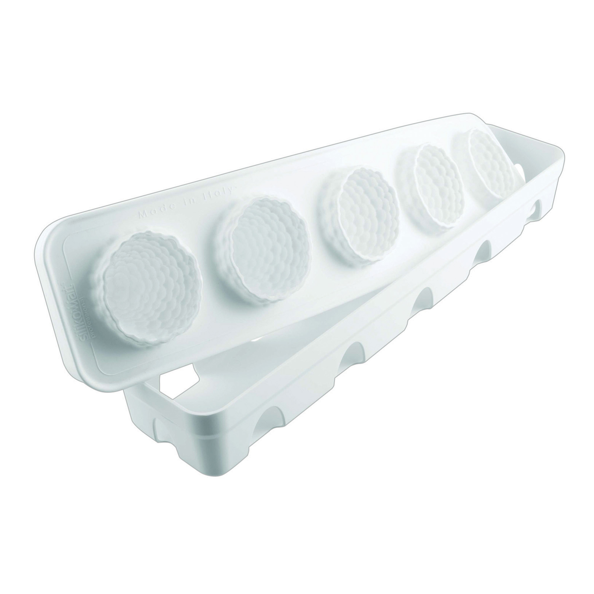 Moule silicone 5 empreintes framboise