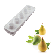 Silikomart - Moule Silicone 5 Poires & Figues 115 ml