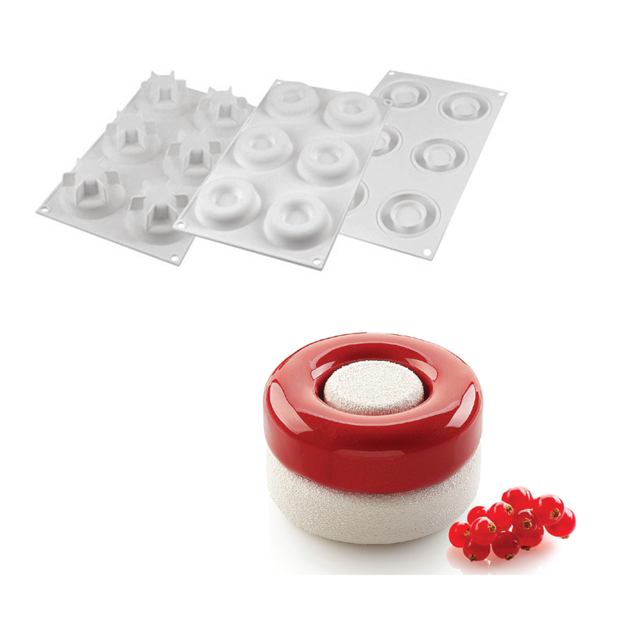 Silikomart - Kit Moule Silicone 6 Games Ø65 mm