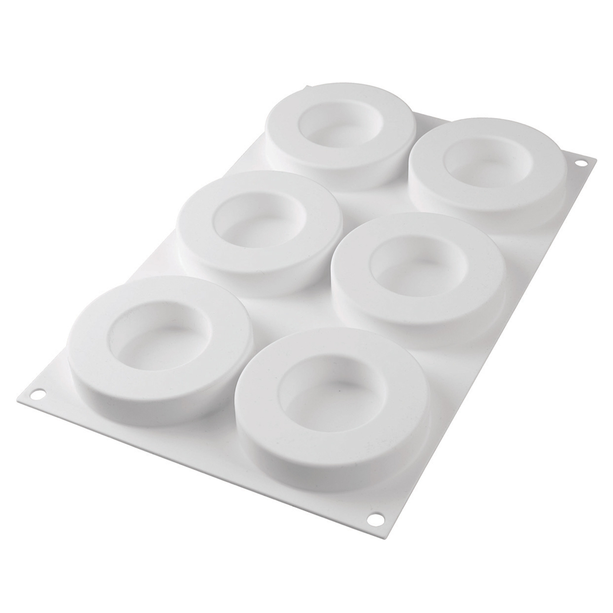 Silikomart - Kit Moule Silicone 6 Anneaux Ring Ø 85/50 mm