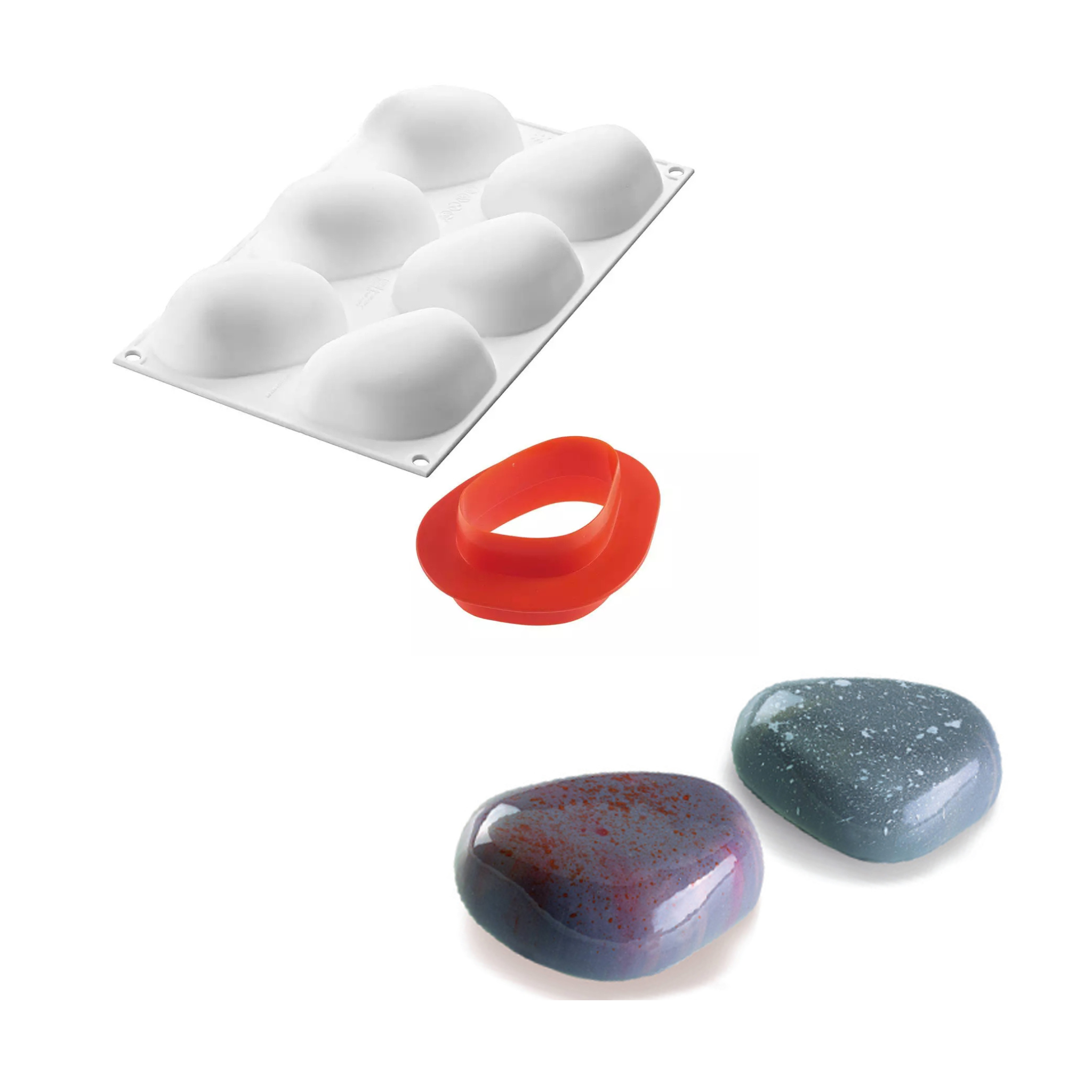 Silikomart - Moule Silicone 6 ZEN 100 110 ml