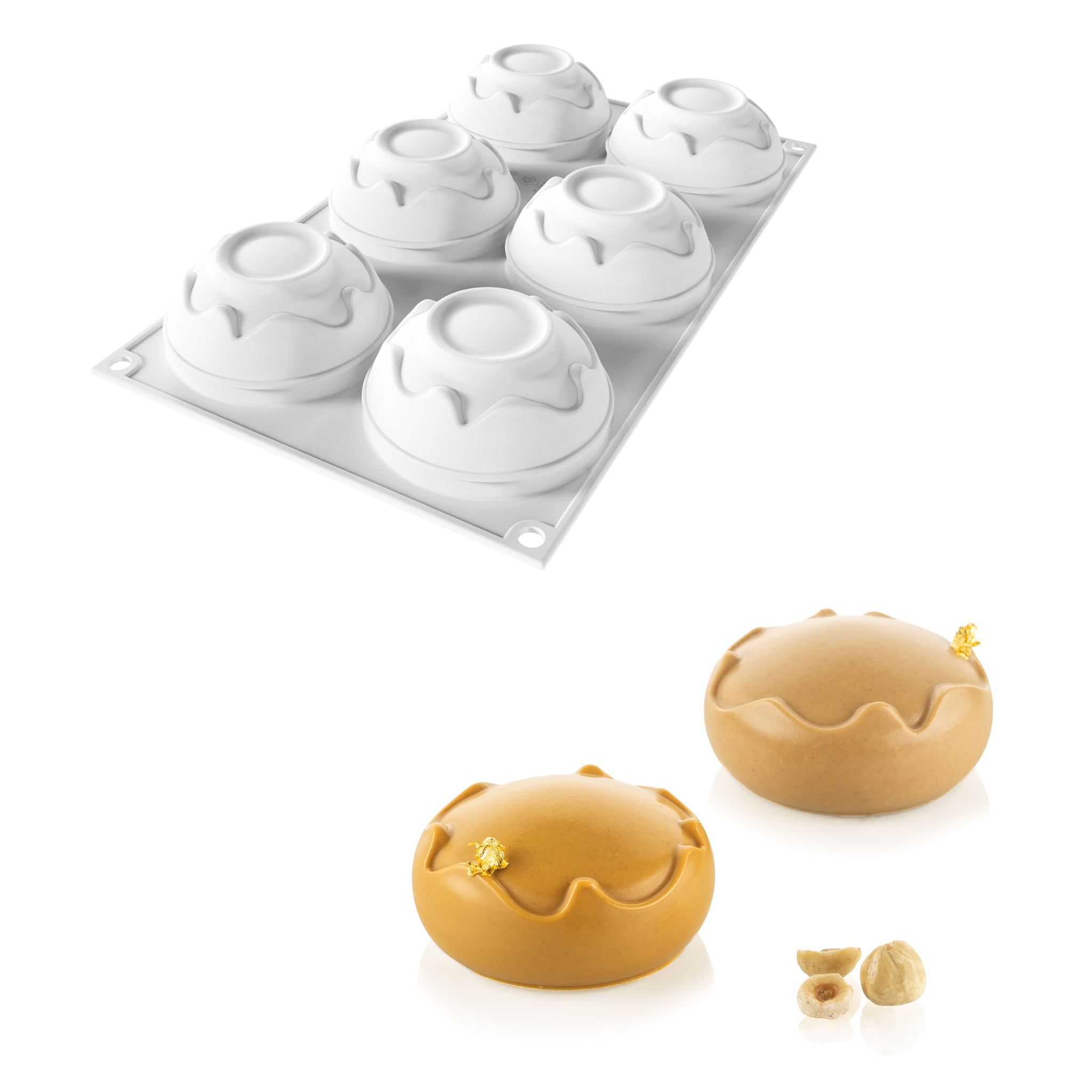 Silikomart - Moule Silicone 6 Splash Ø71 mm 110ml